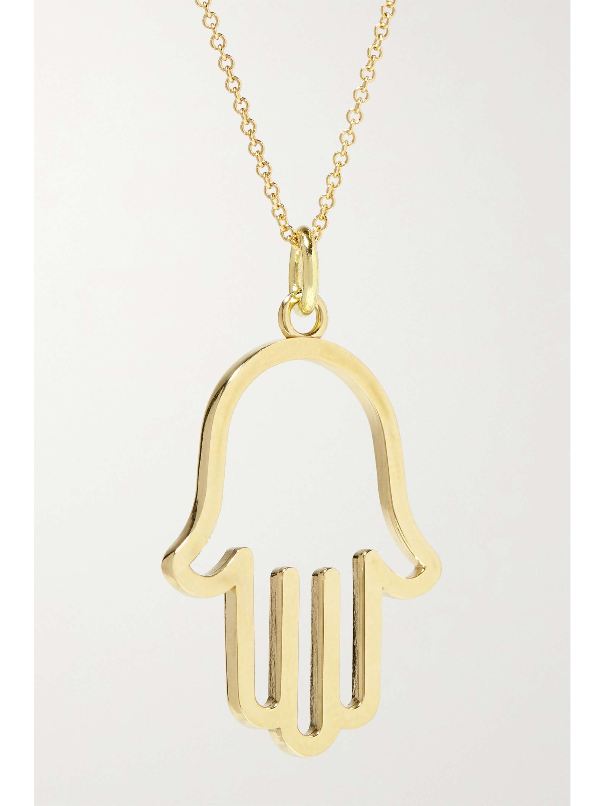 JENNIFER MEYER Hamsa large 18-karat gold necklace