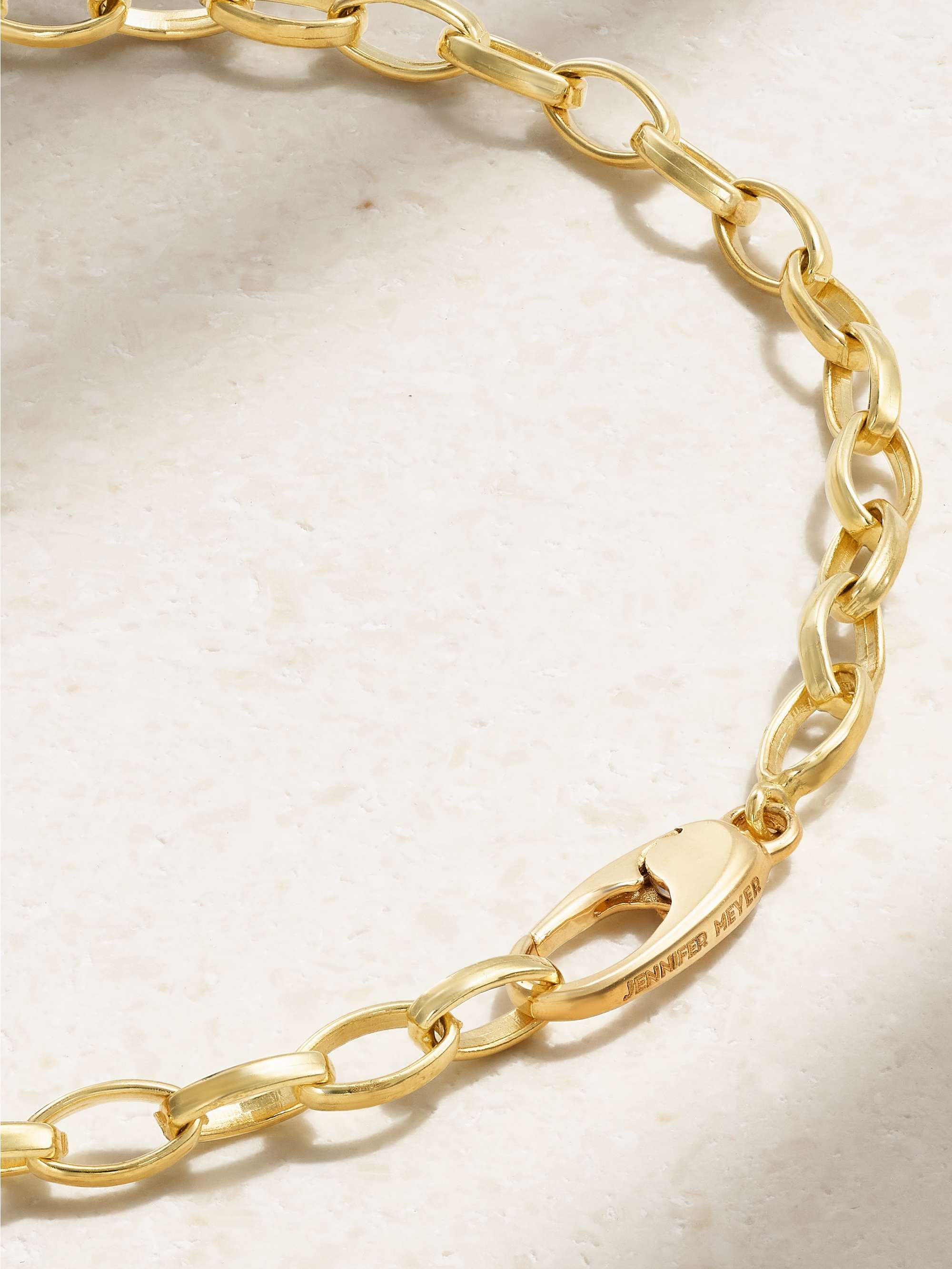 JENNIFER MEYER Small Edith 18-karat gold diamond bracelet