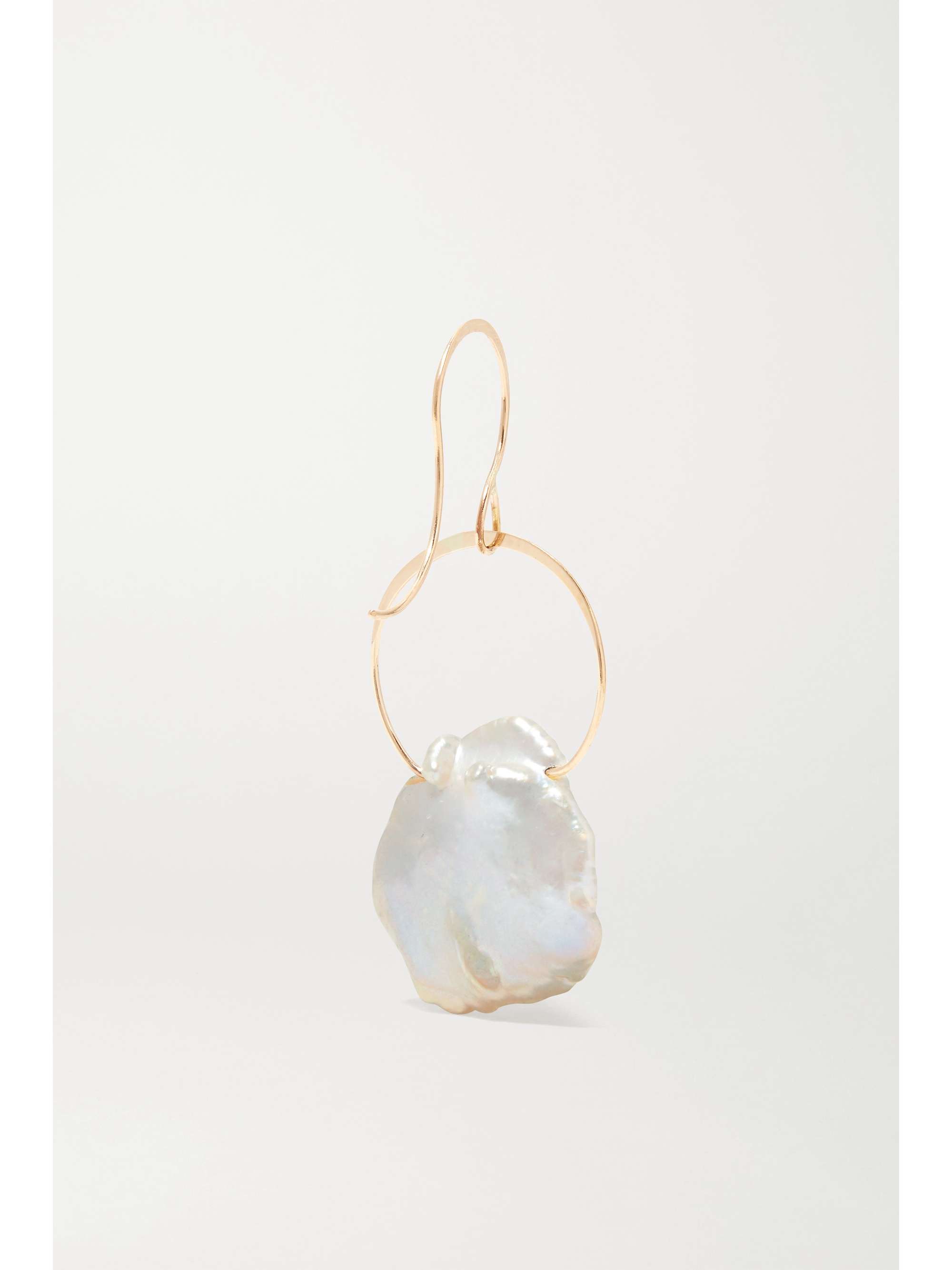 MELISSA JOY MANNING 14-karat gold pearl earrings
