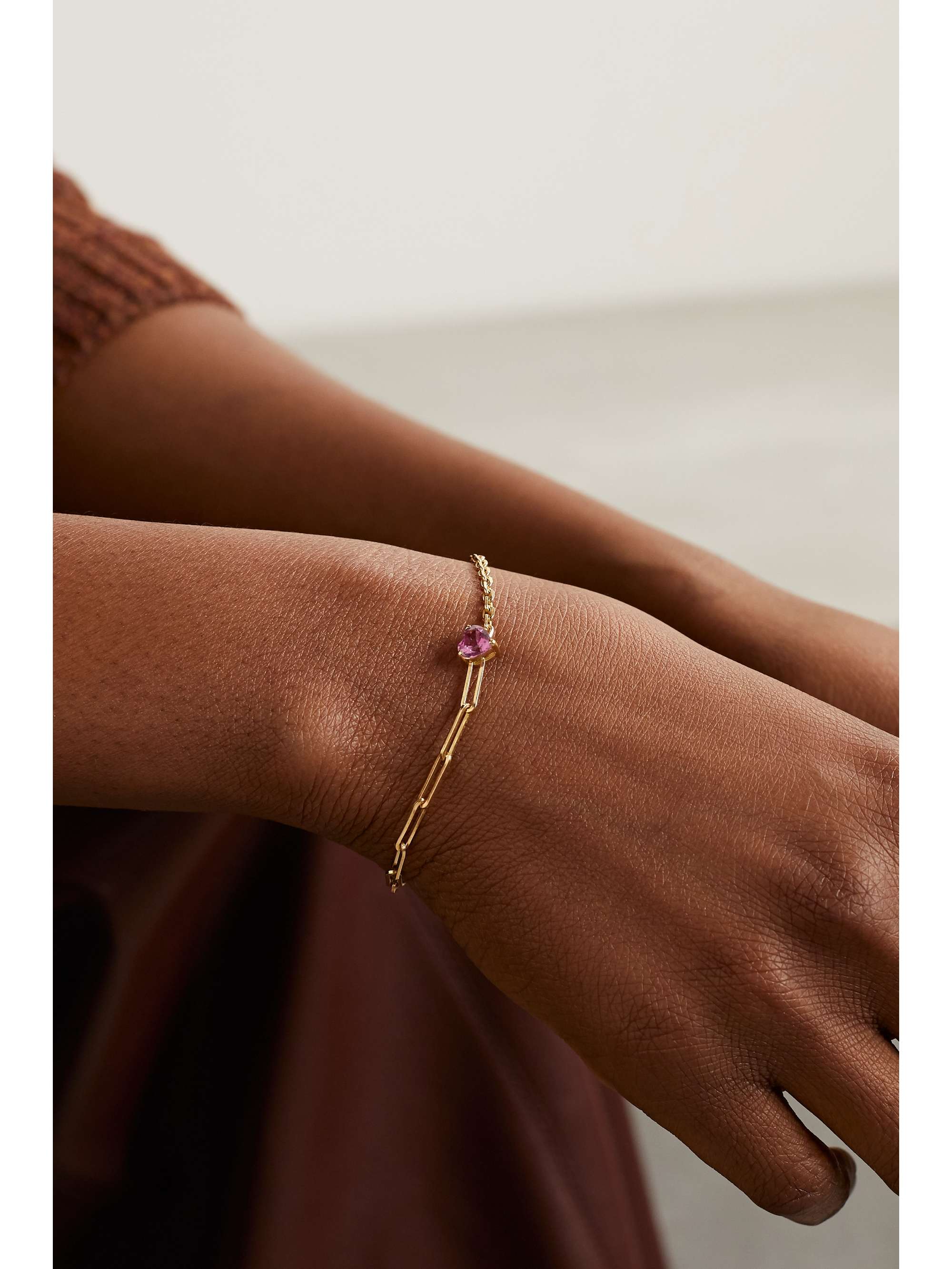 YVONNE LÉON 18-karat white gold diamond bracelet
