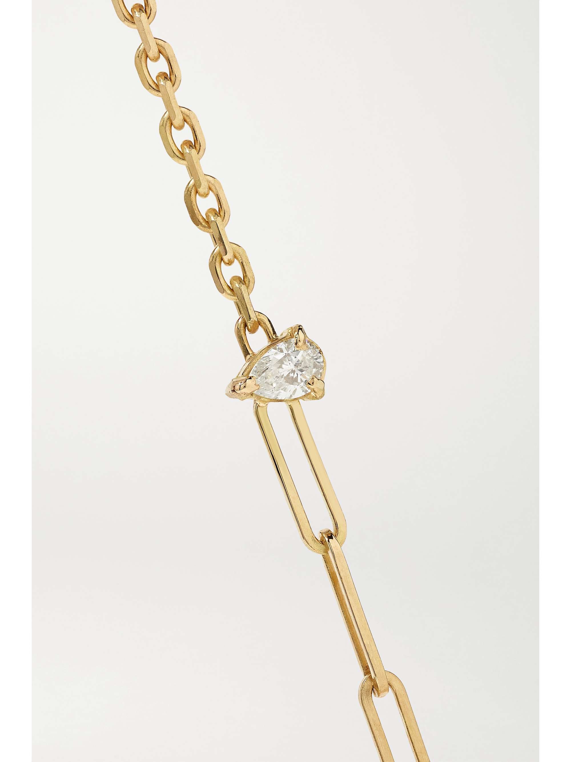 YVONNE LÉON 18-karat white gold diamond bracelet