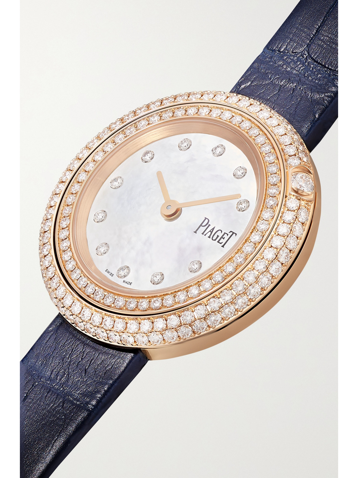 Shop Piaget Possession 29mm 18-karat Rose Gold, Alligator And Diamond Watch