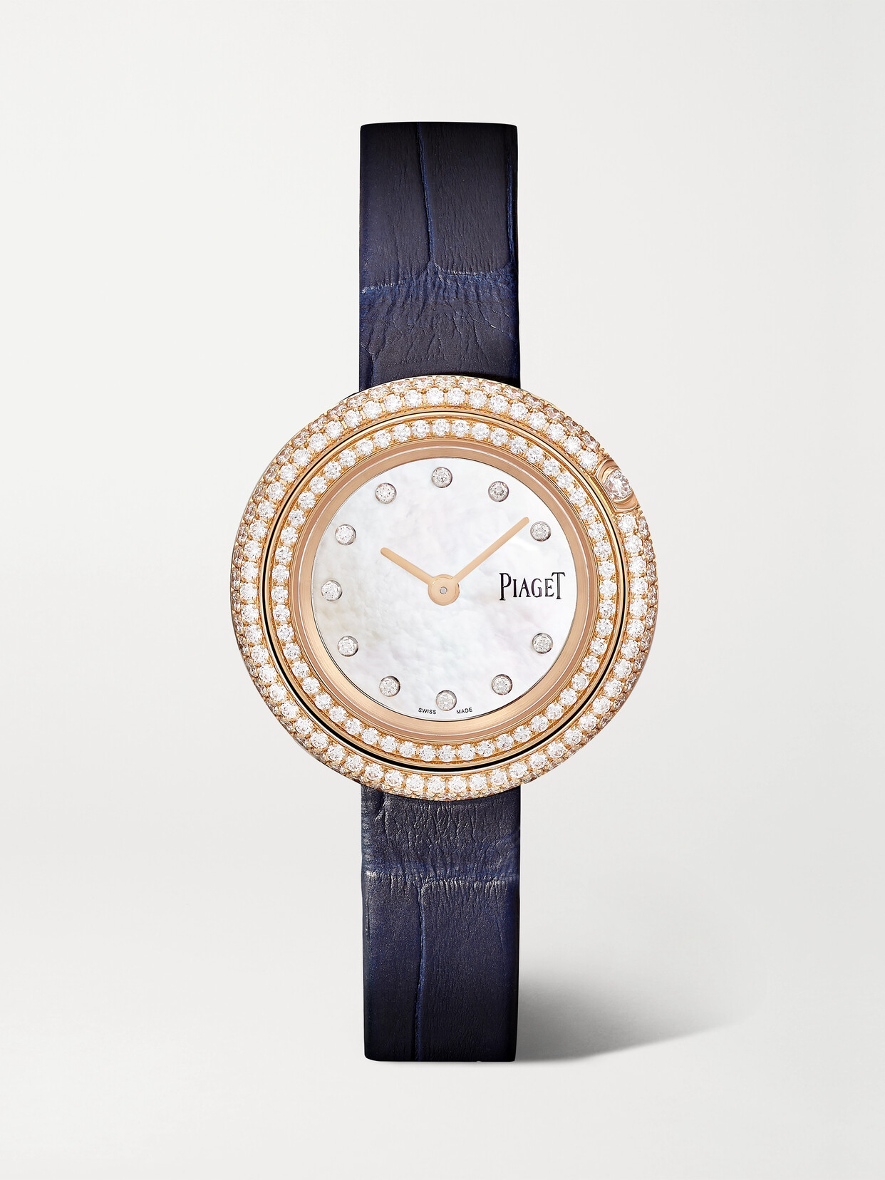 Piaget Possession 29mm 18-karat Rose Gold, Alligator And Diamond Watch