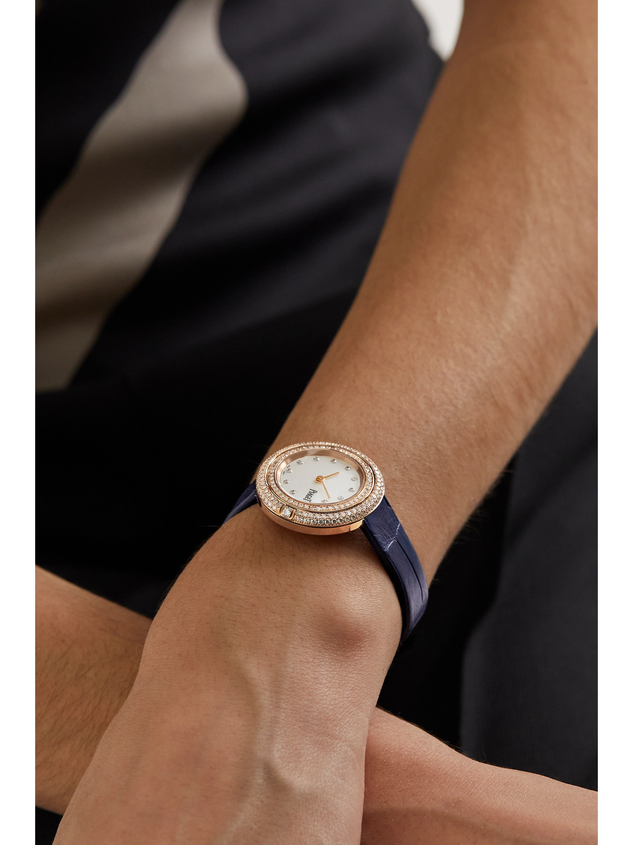 Piaget Possession 29mm 18-karat Rose Gold, Alligator And Diamond Watch In Rose Gold
