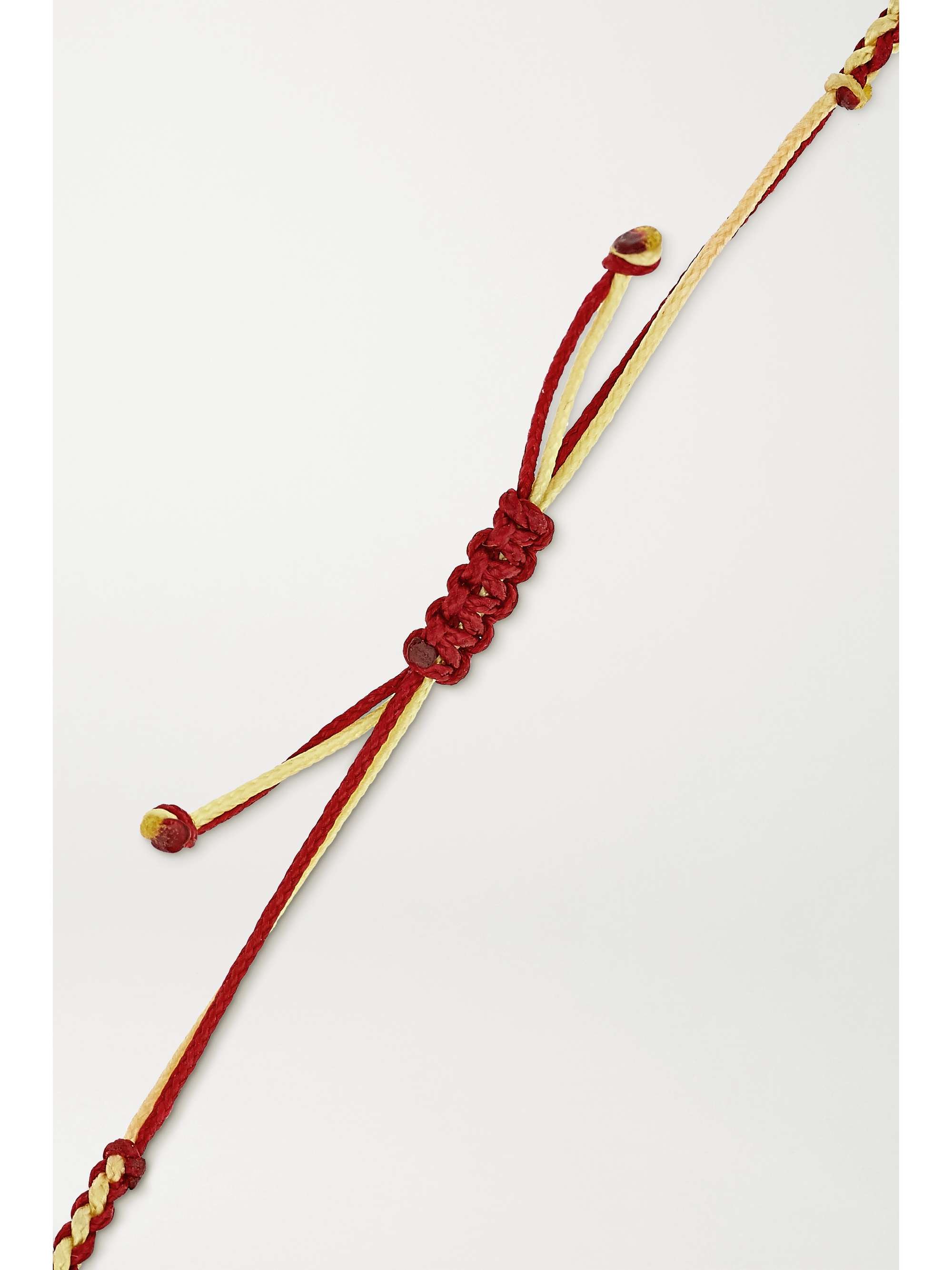 LITO Bracelet en or 14 carats, macramé et émail Tu Es Partout