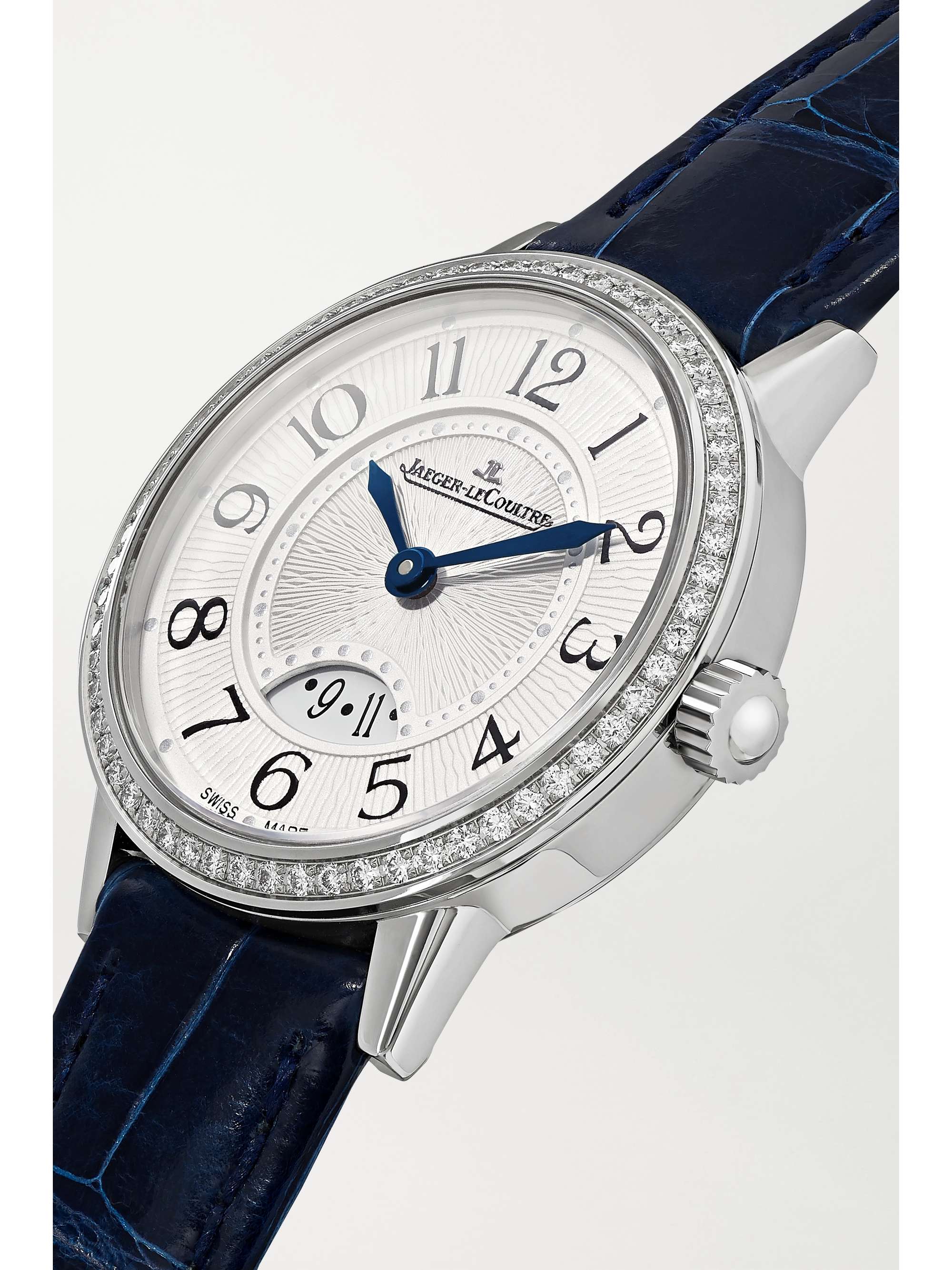 JAEGER LECOULTRE Rendez-Vous Date small 29mm stainless steel, alligator and diamond watch