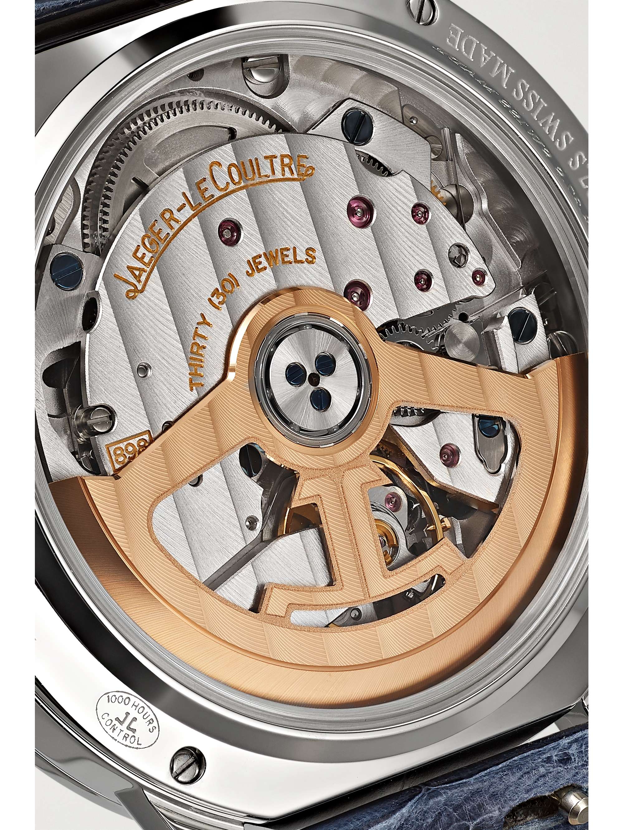 JAEGER-LECOULTRE Montre en acier inoxydable et diamants à bracelet en alligator Rendez-Vous Moon Automatic 29 mm