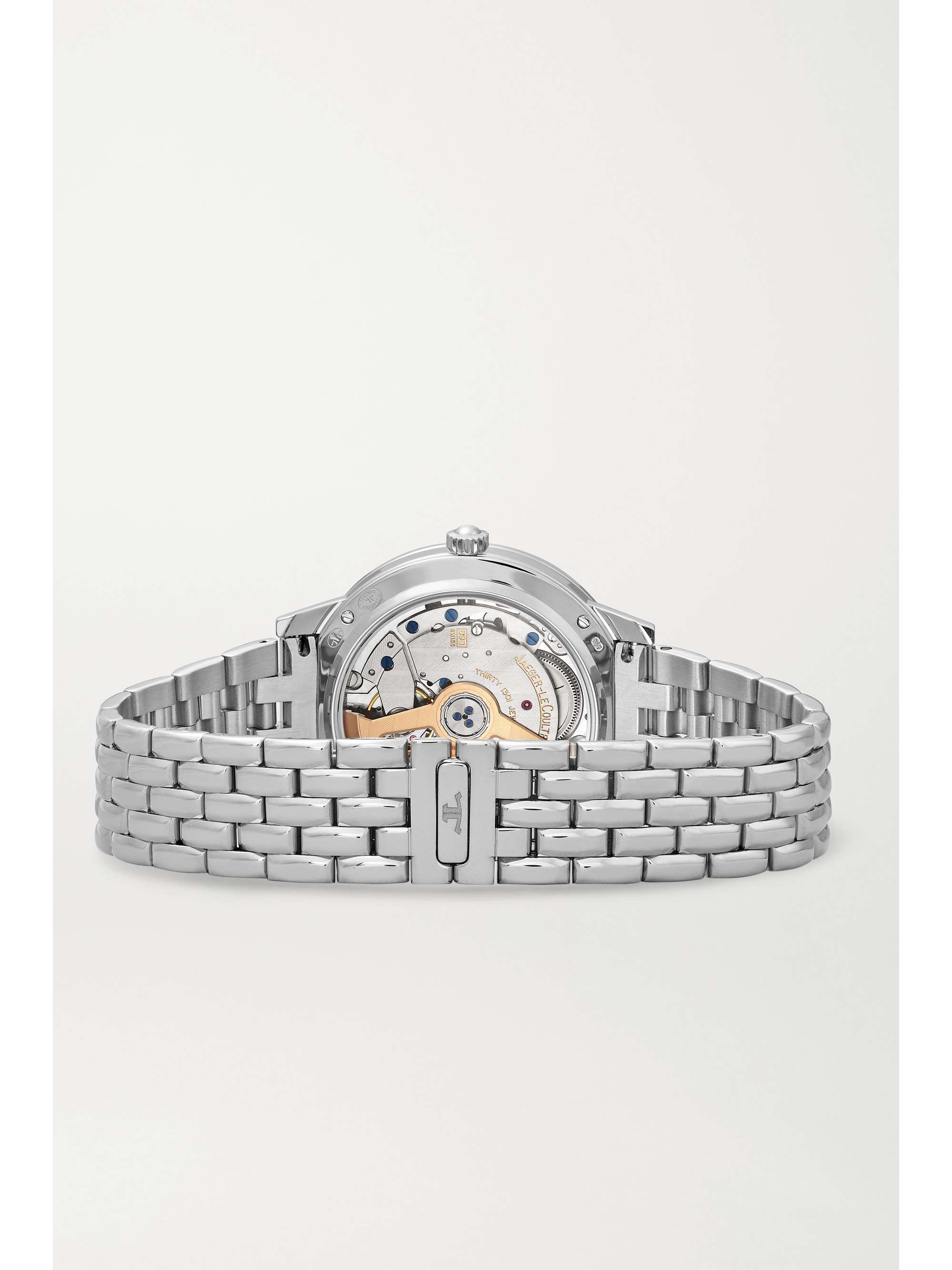 JAEGER-LECOULTRE Montre en acier inoxydable et diamants Rendez-Vous Night & Day Medium, 34 mm