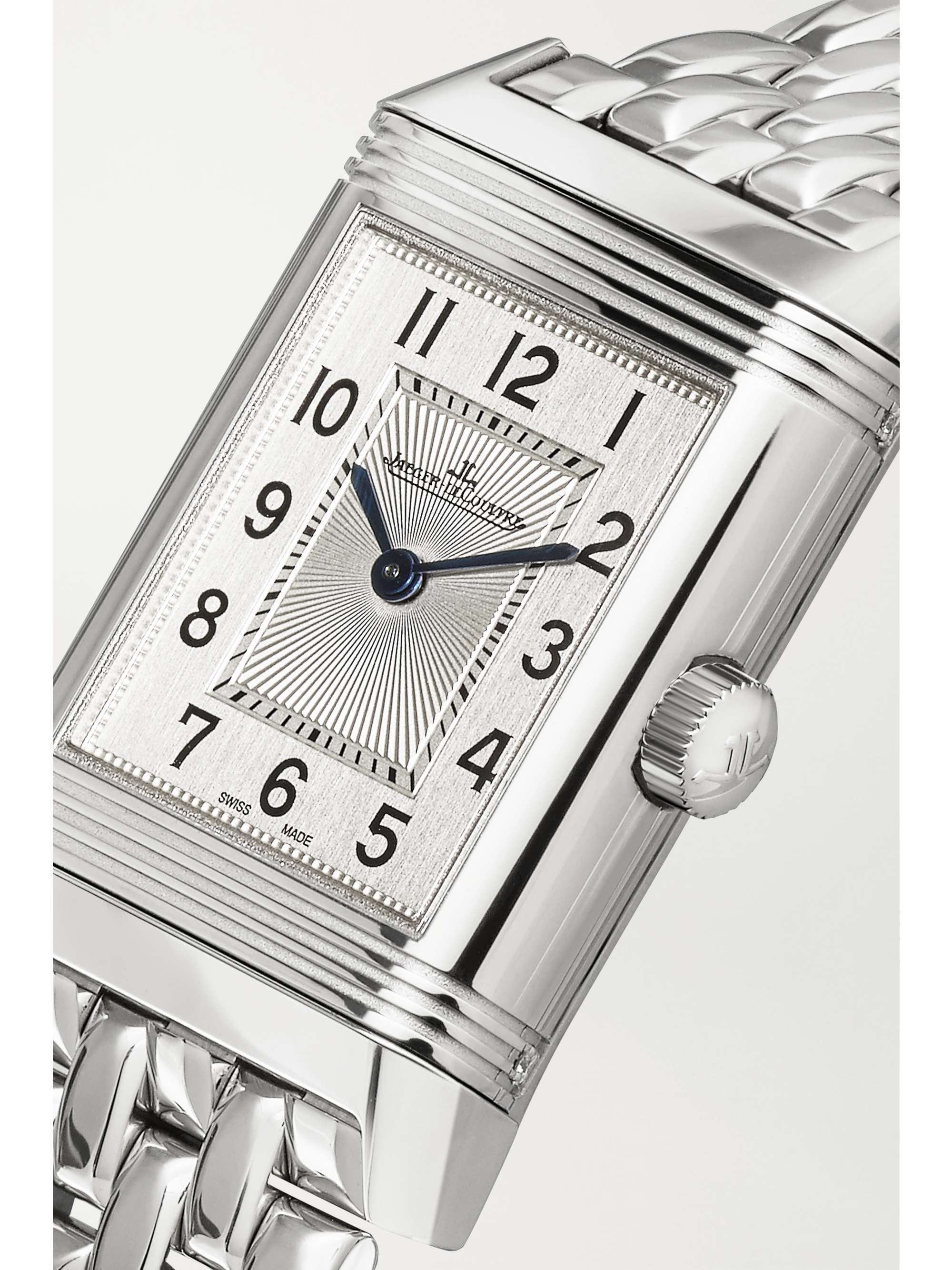 JAEGER LECOULTRE Montre à remontage manuel en or rose et diamants Reverso Classic Duetto Small, 34,2 x 21 mm