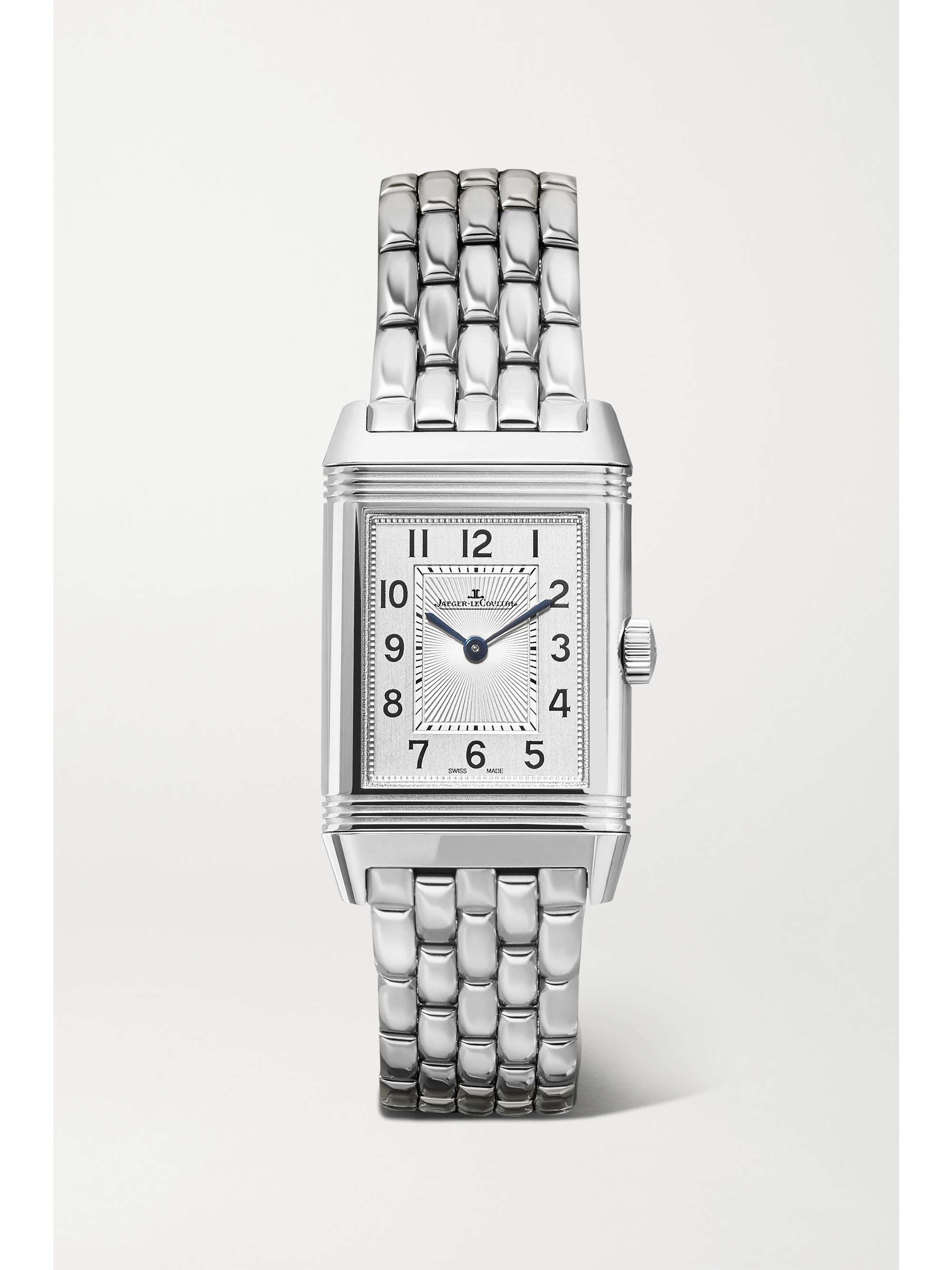 JAEGER LECOULTRE Montre à remontage manuel en or rose et diamants Reverso Classic Duetto Small, 34,2 x 21 mm