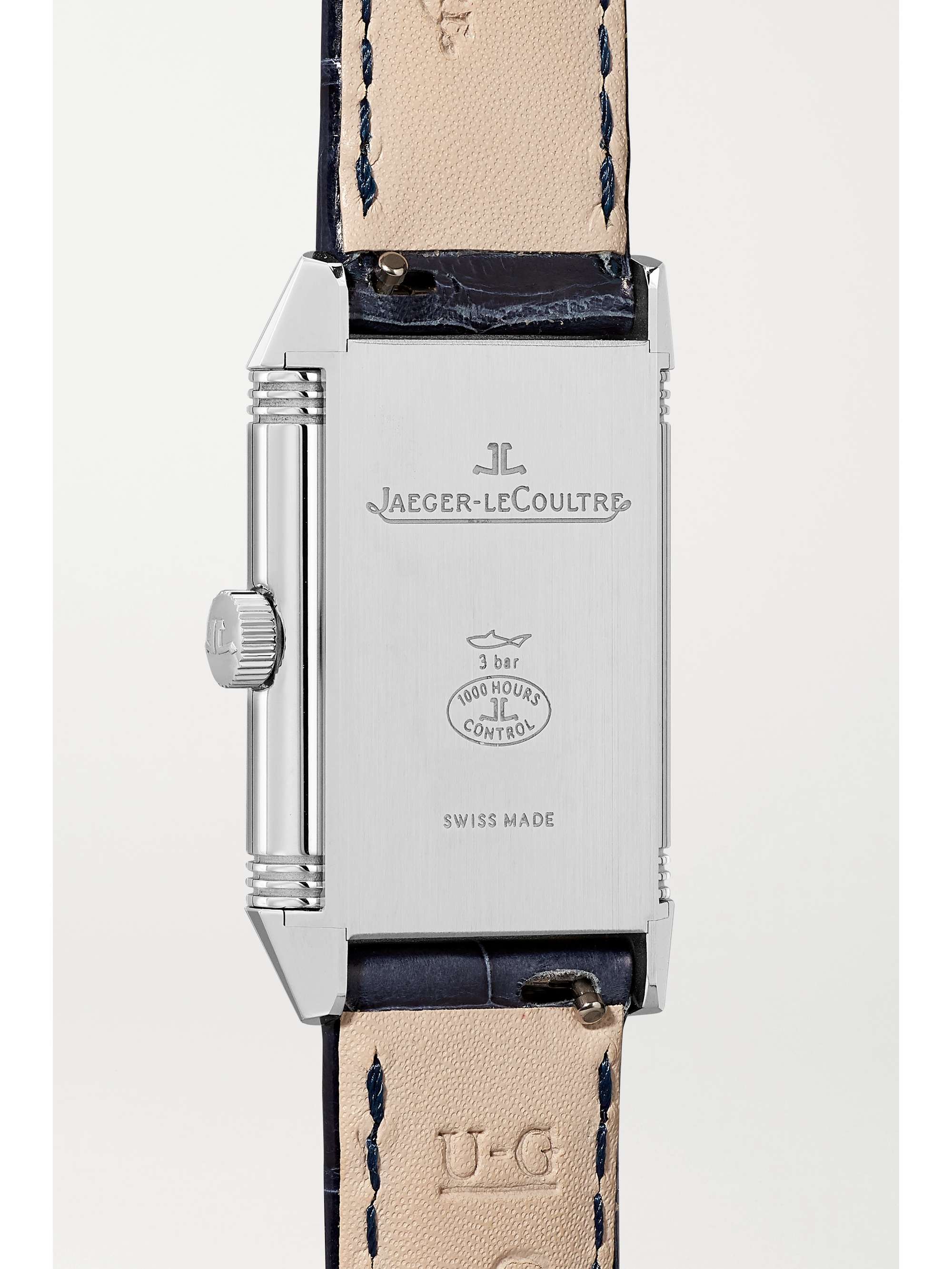JAEGER LECOULTRE Reverso Classic Small 35.8mm x 21mm stainless steel and alligator watch