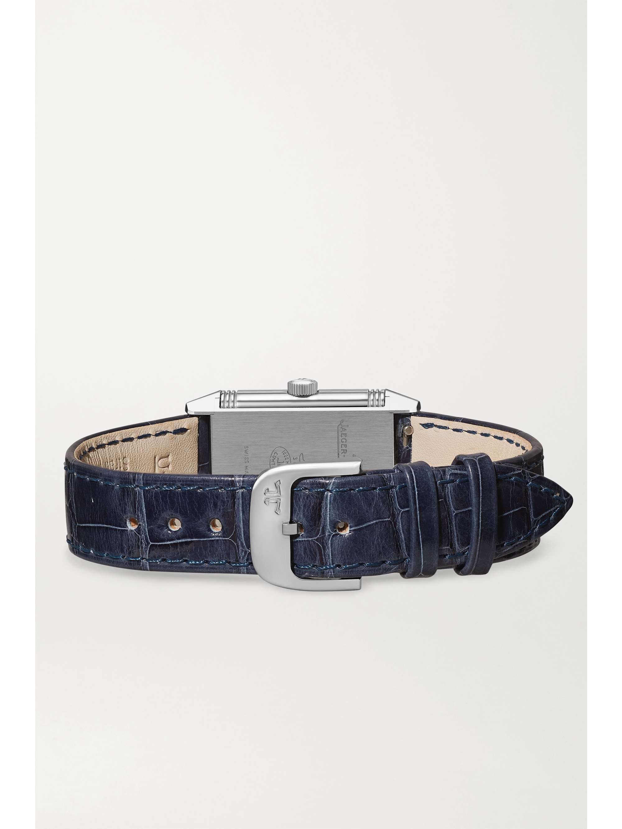 JAEGER LECOULTRE Reverso Classic Small 35.8mm x 21mm stainless steel and alligator watch
