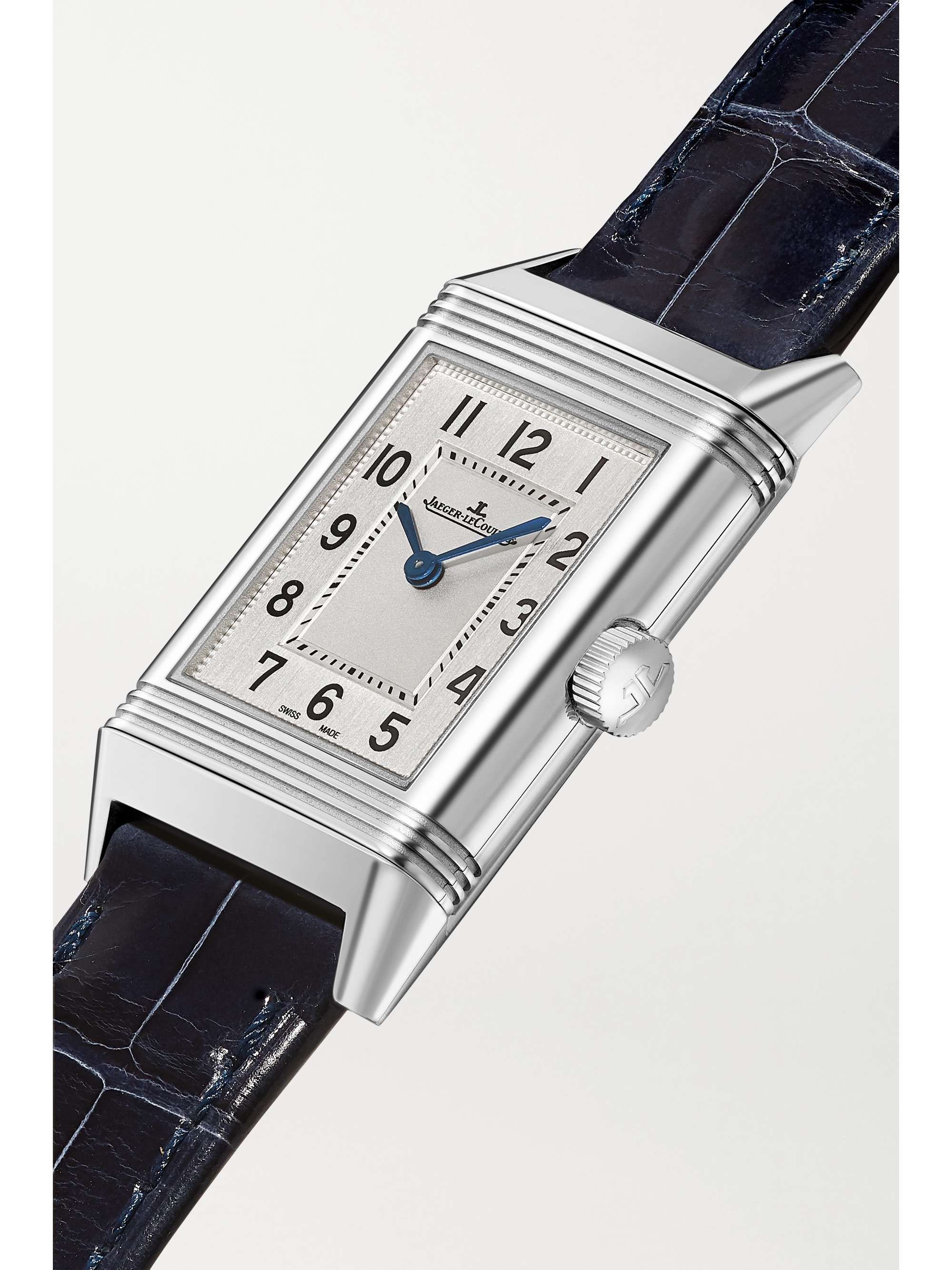 JAEGER LECOULTRE Reverso Classic Small 35.8mm x 21mm stainless steel and alligator watch