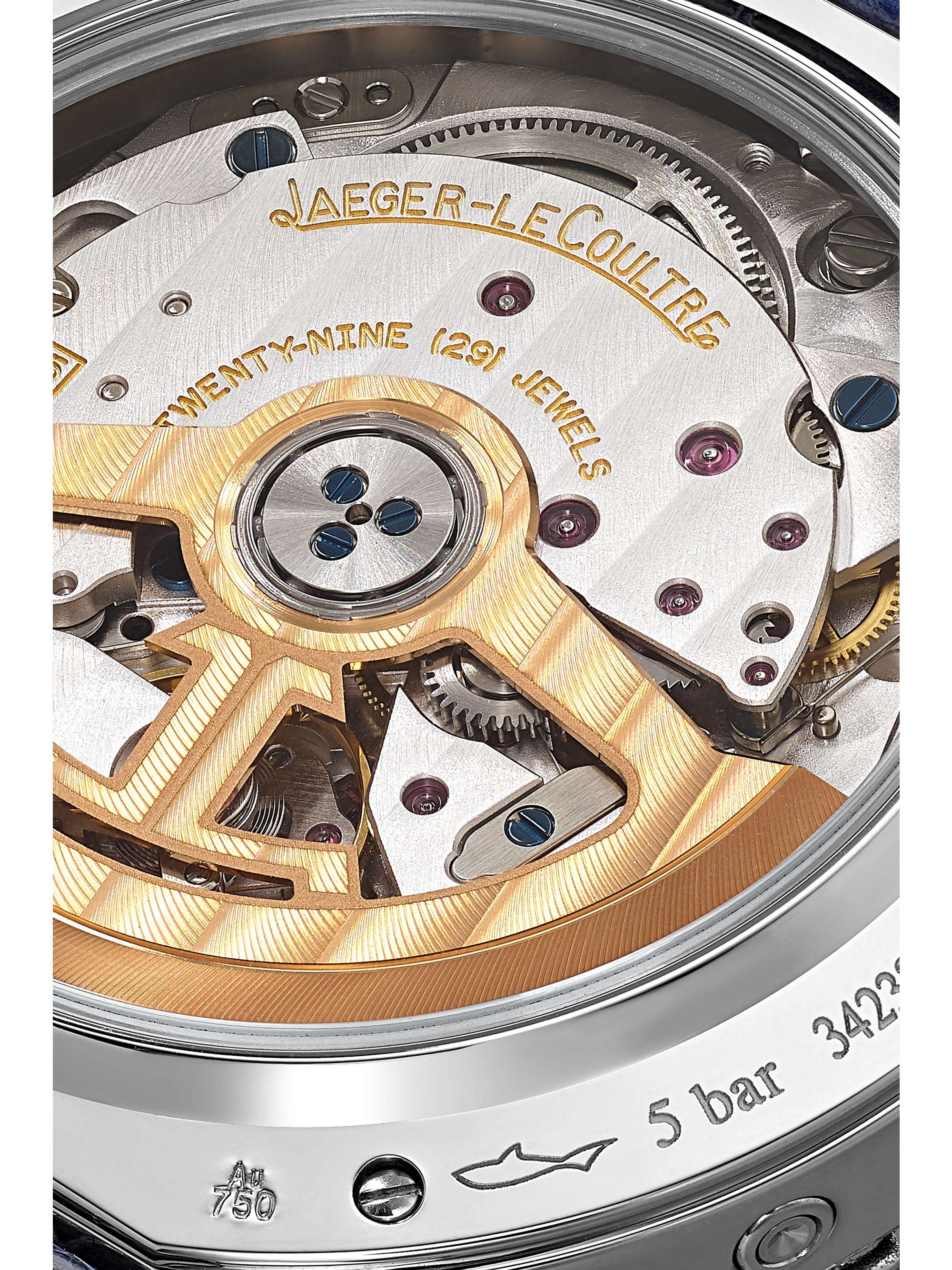 JAEGER LECOULTRE Dazzling Rendez-Vous Moon Automatic 36 mm Uhr aus Weißgold mit Diamanten und Alligatorlederarmband