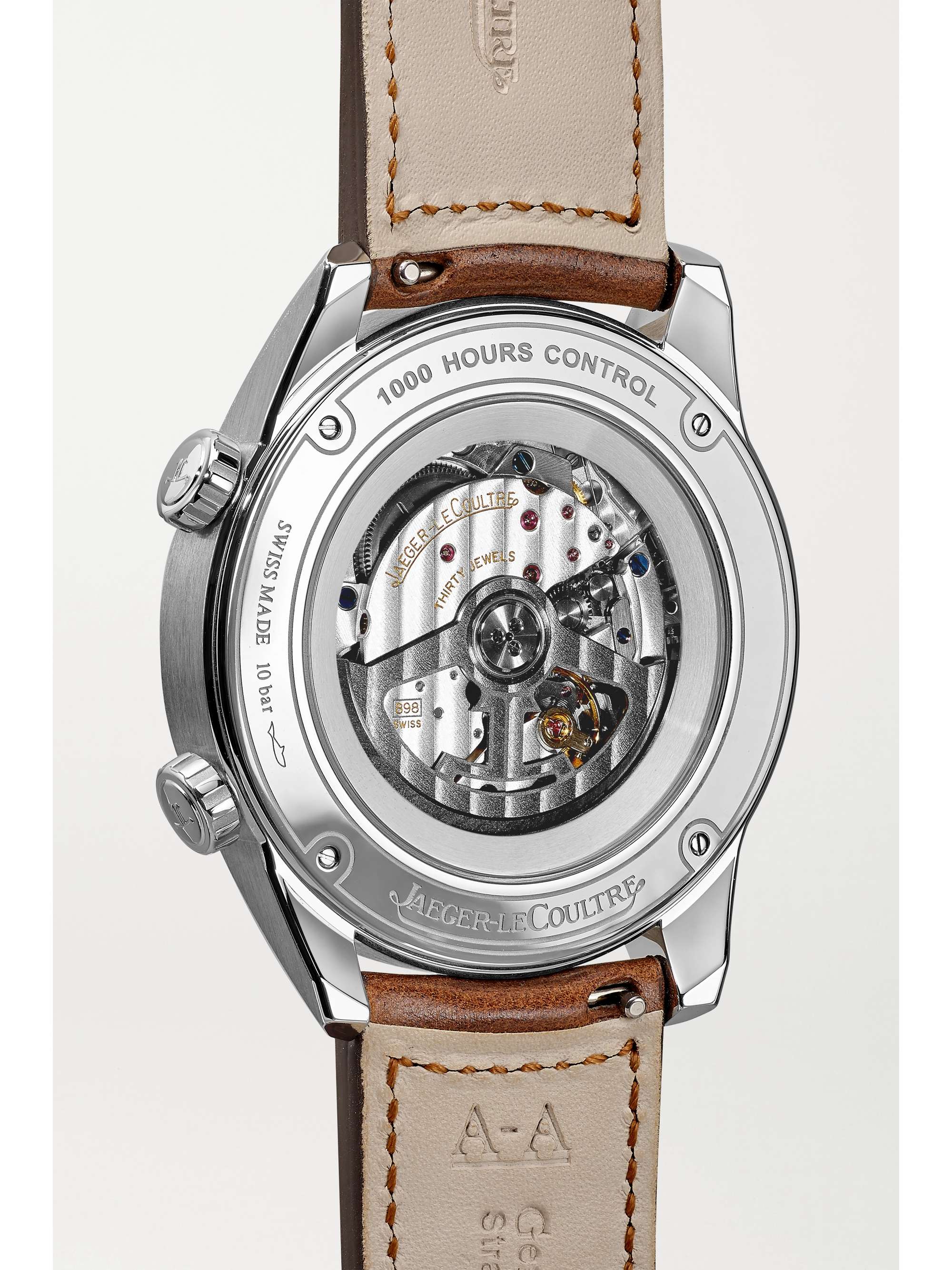 JAEGER LECOULTRE Montre en acier inoxydable à bracelet en cuir Polaris Automatic, 41 mm