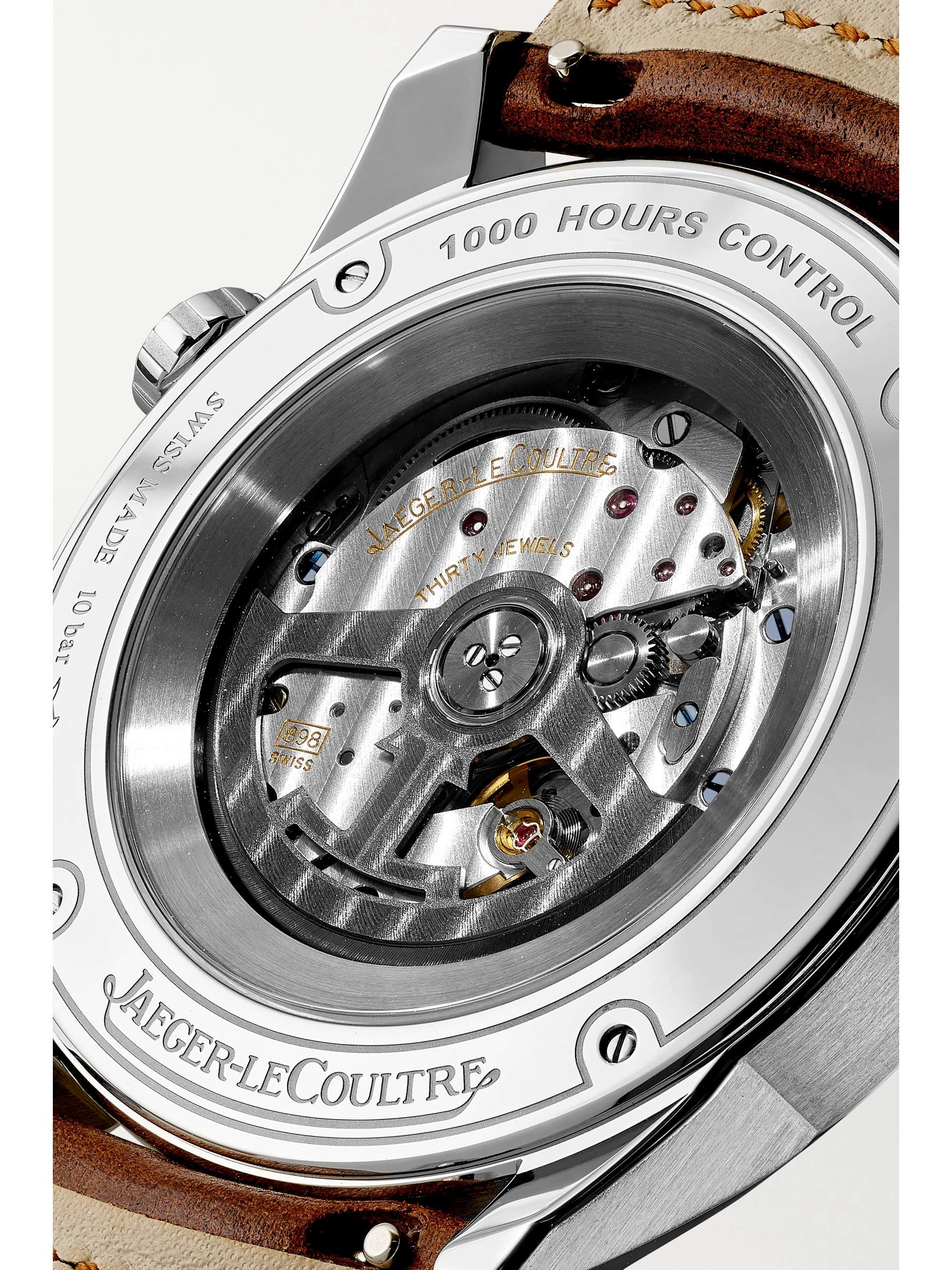 JAEGER LECOULTRE Montre en acier inoxydable à bracelet en cuir Polaris Automatic, 41 mm
