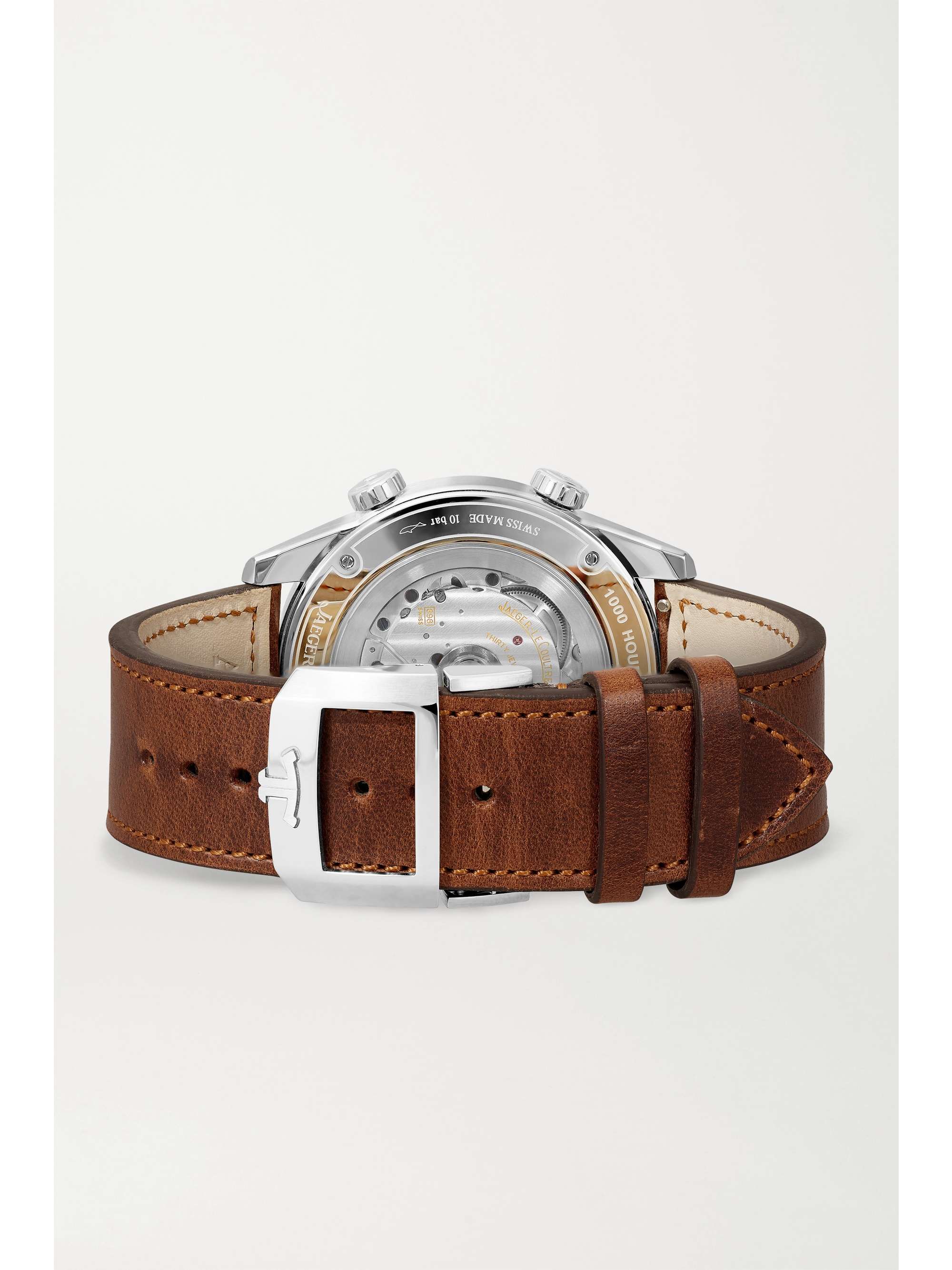 JAEGER LECOULTRE Montre en acier inoxydable à bracelet en cuir Polaris Automatic, 41 mm