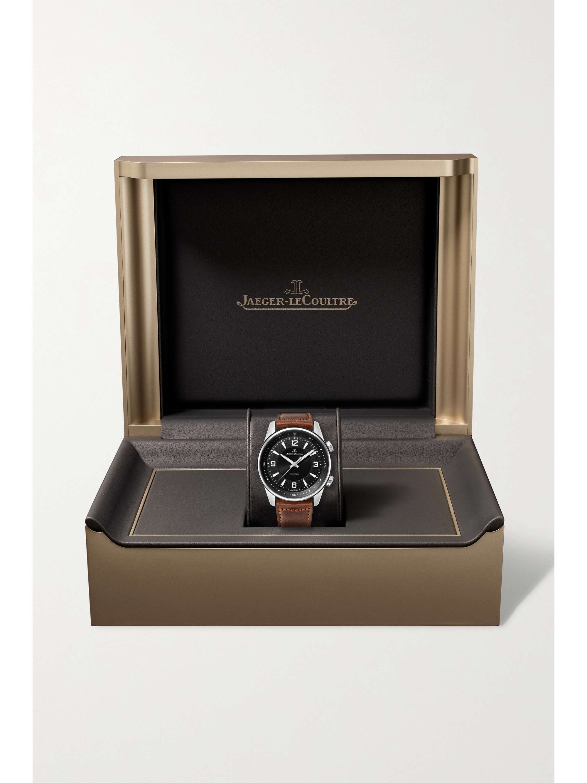 JAEGER LECOULTRE Montre en acier inoxydable à bracelet en cuir Polaris Automatic, 41 mm