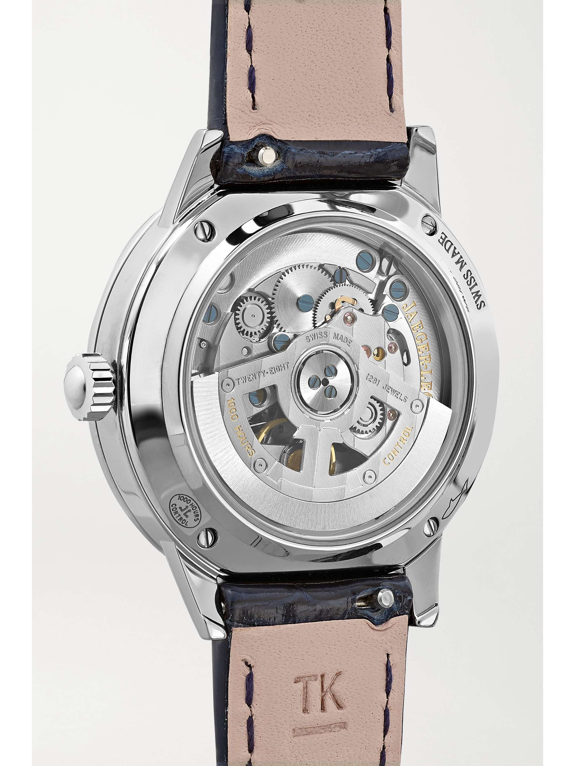 JAEGER LECOULTRE Rendez-Vous Night & Day 29mm small stainless steel, alligator and diamond watch