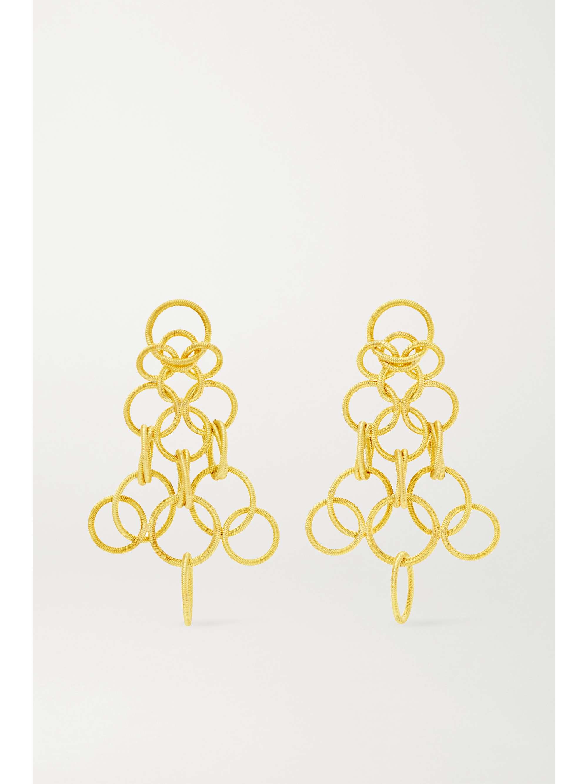 BUCCELLATI Hawaii 18-karat gold earrings