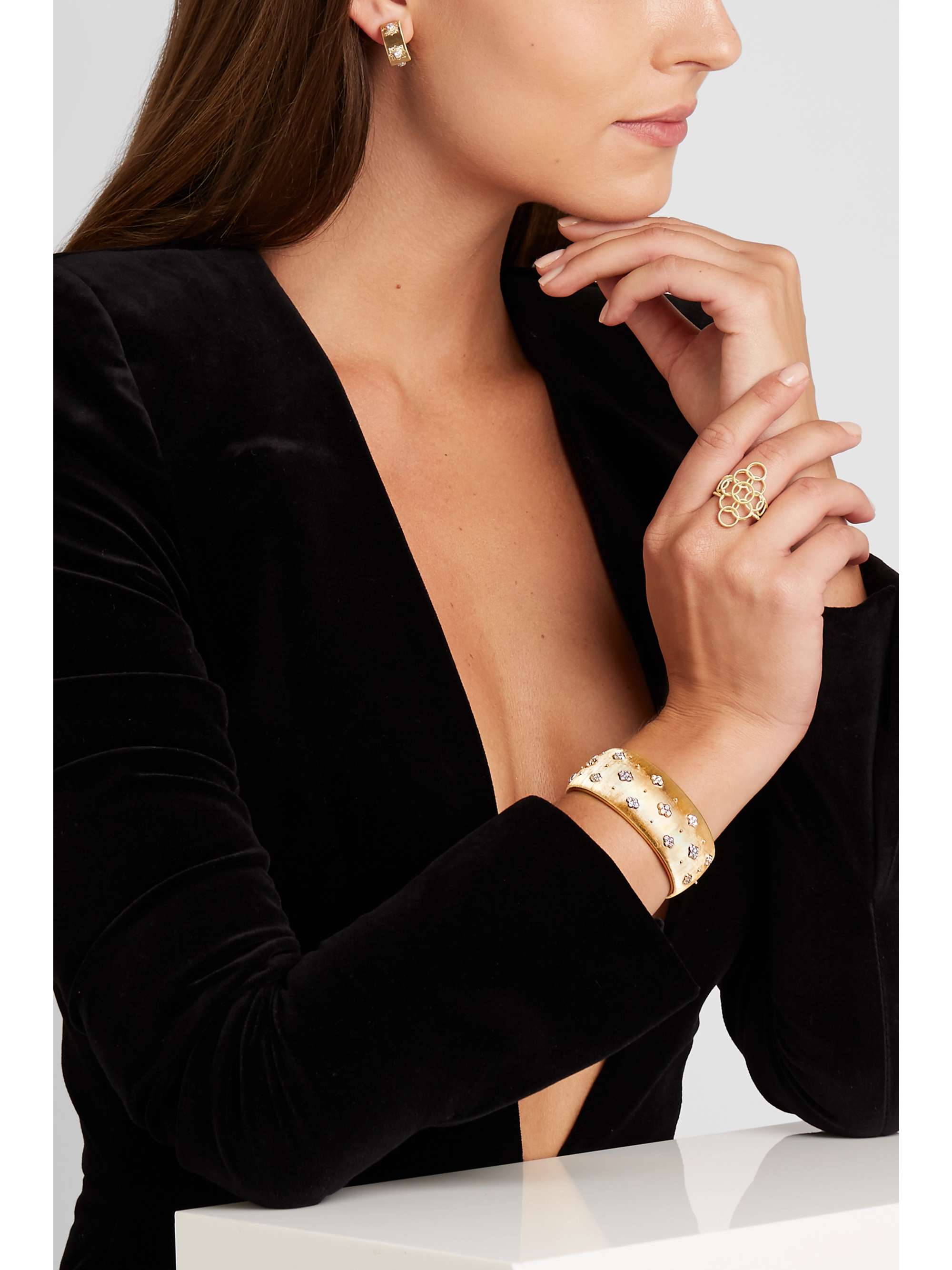 BUCCELLATI Macri 18-karat gold diamond cuff