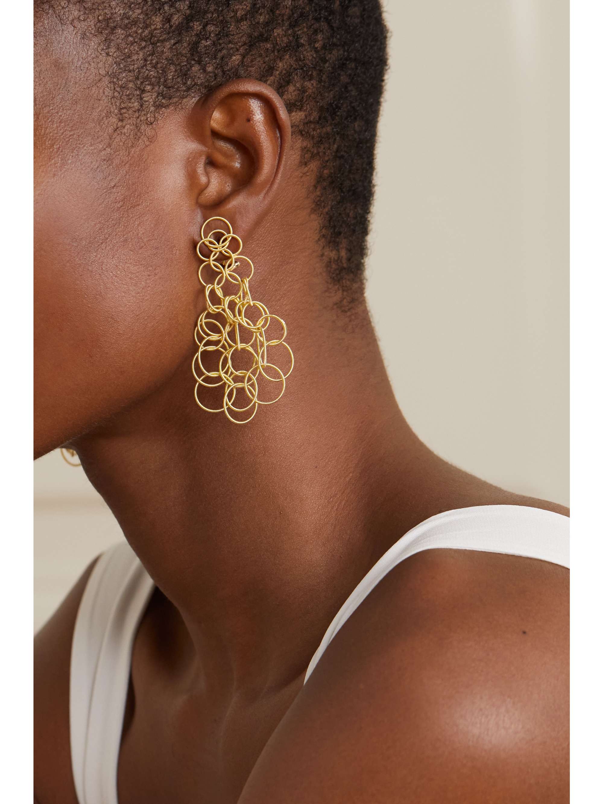 BUCCELLATI Hawaii 18-karat gold earrings