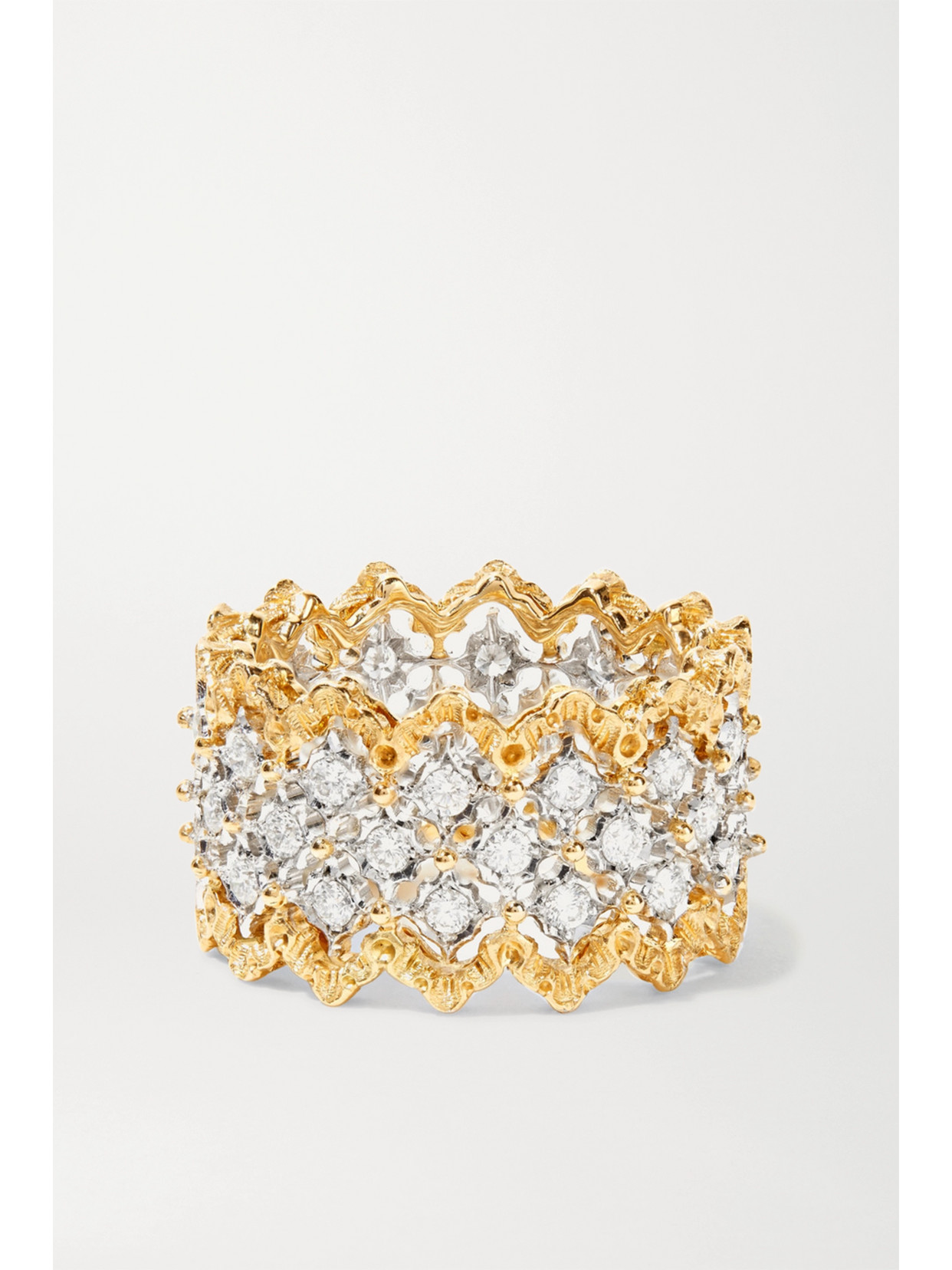 Buccellati Rombi 18-karat Yellow And White Gold Diamond Ring