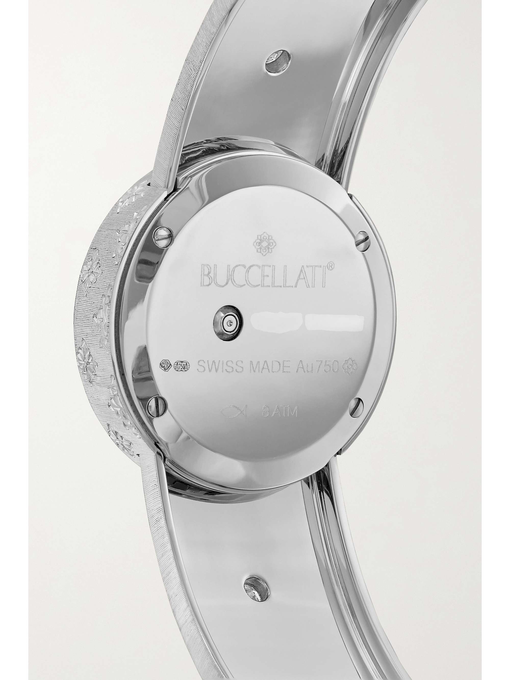 BUCCELLATI Macri 24mm 18-karat gold, malachite and diamond watch
