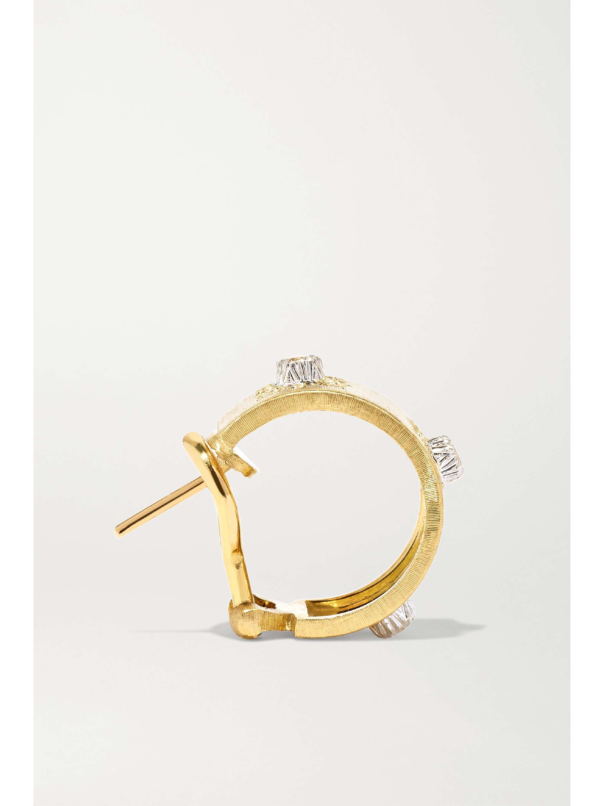 BUCCELLATI Macri Classica 18K 黄金钻石耳环