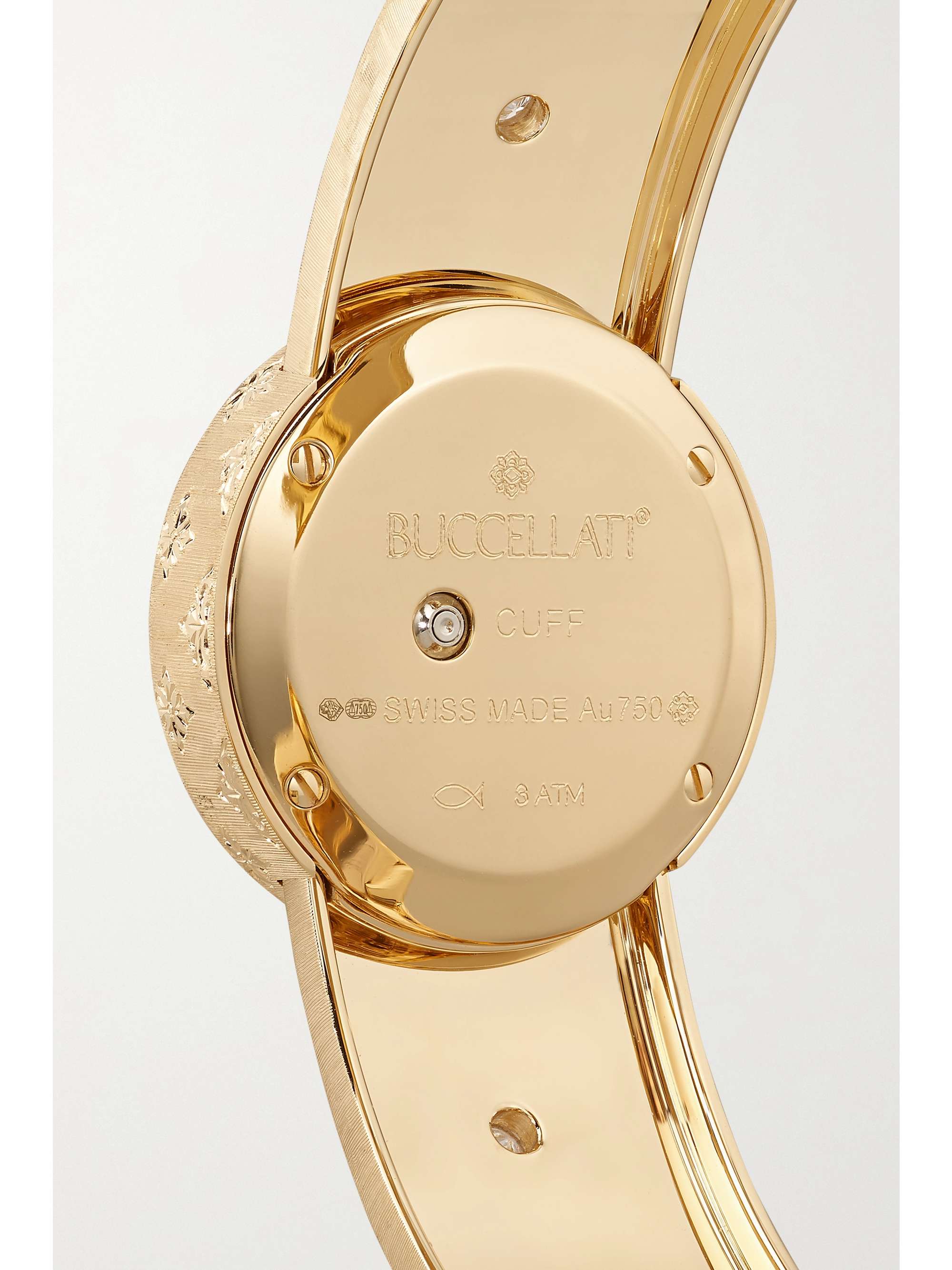 BUCCELLATI Macri 24mm 18-karat gold, malachite and diamond watch