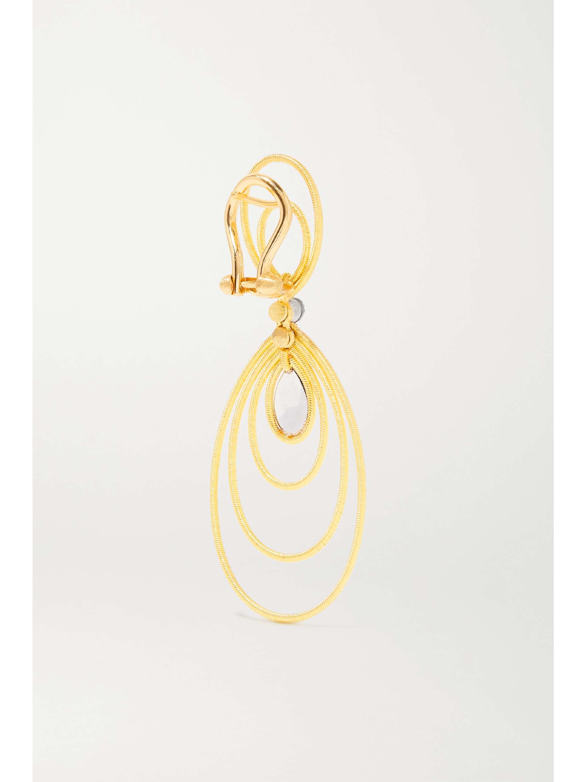 BUCCELLATI Hawaii Waikiki 18-karat gold diamond earrings