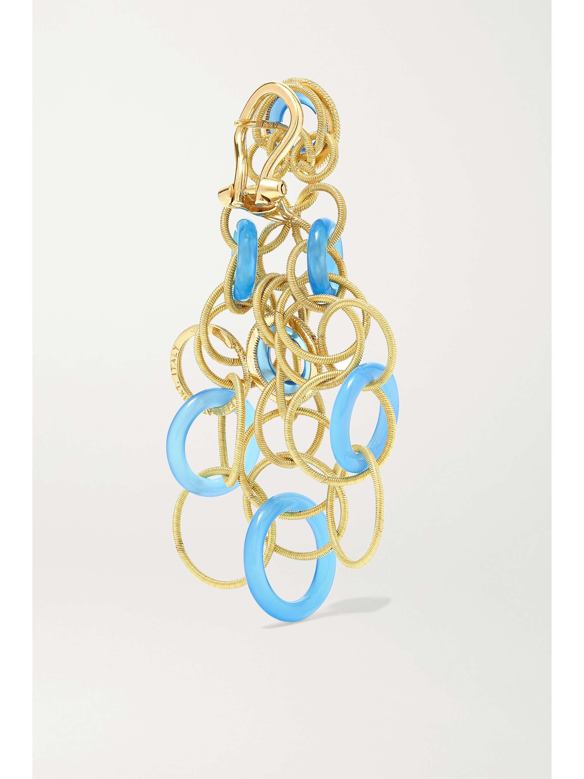 BUCCELLATI Hawaii 18-karat gold chalcedony earrings