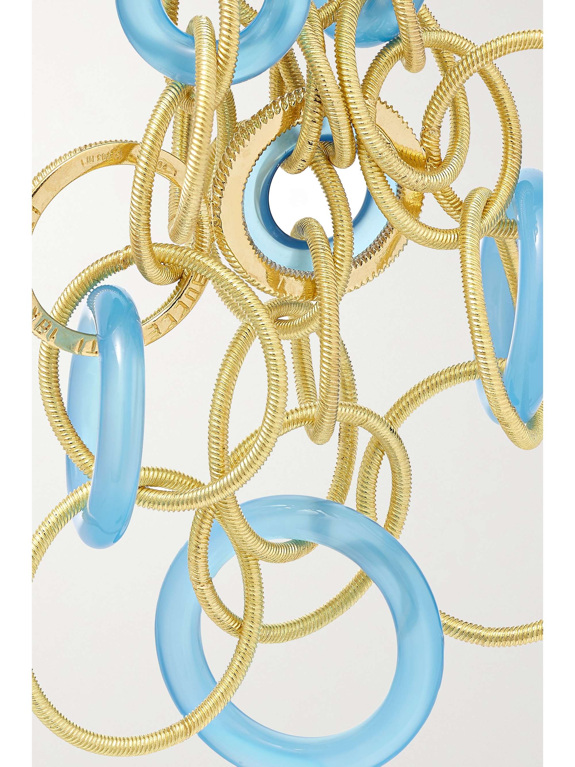 BUCCELLATI Hawaii 18-karat gold chalcedony earrings