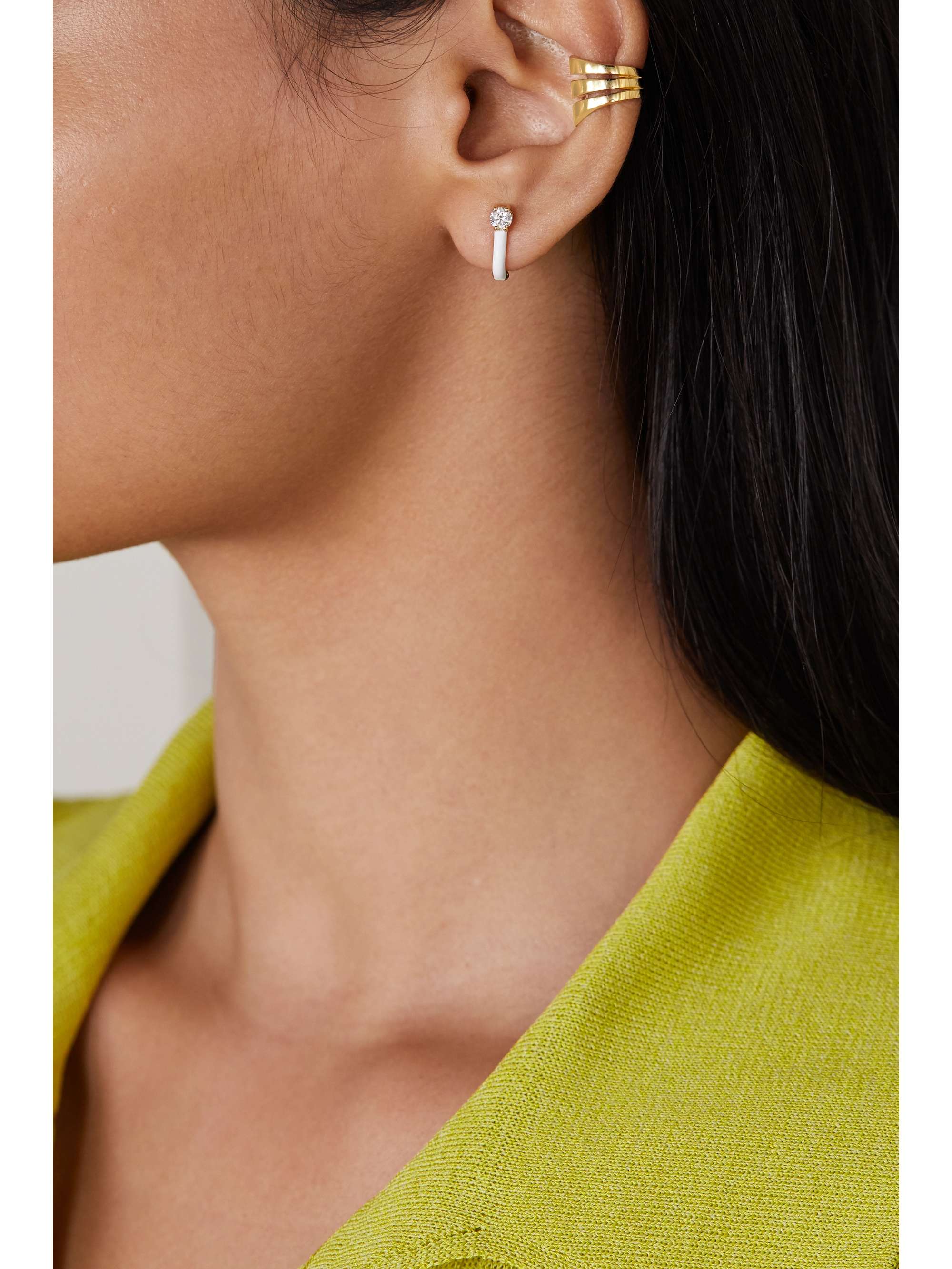 MELISSA KAYE Aria 18-karat gold ear cuff