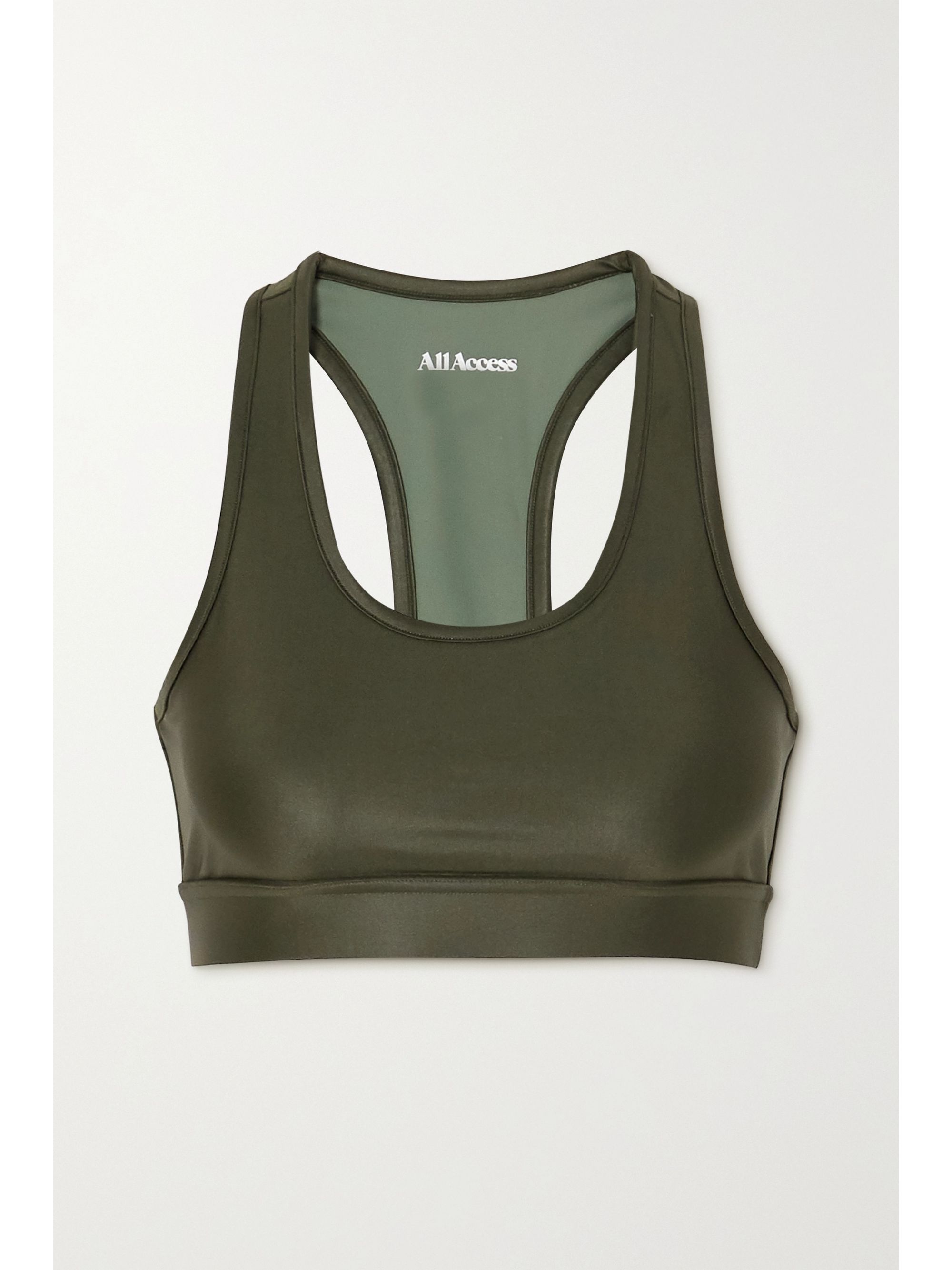 Olive green sports bra Clearance
