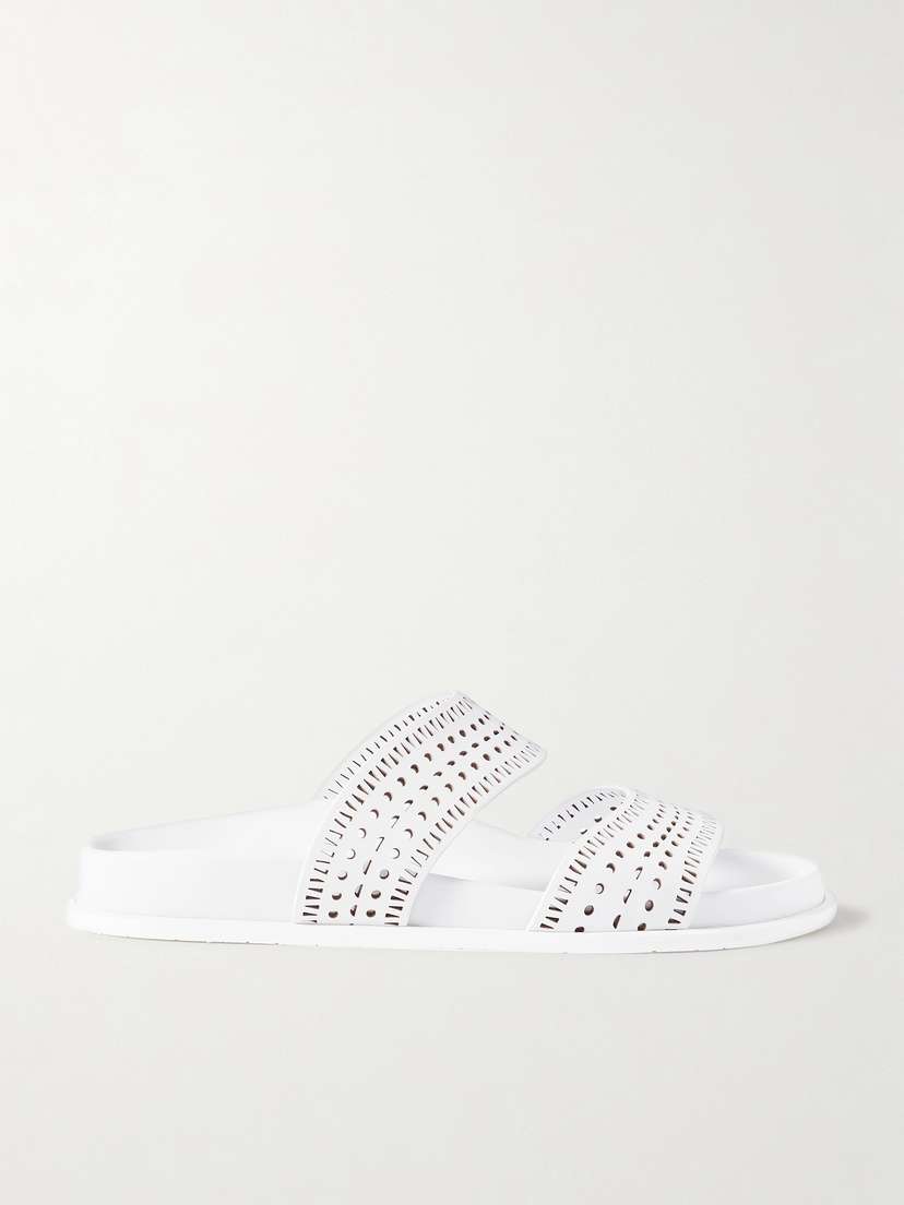 Alaïa Laser-cut Leather Sandals