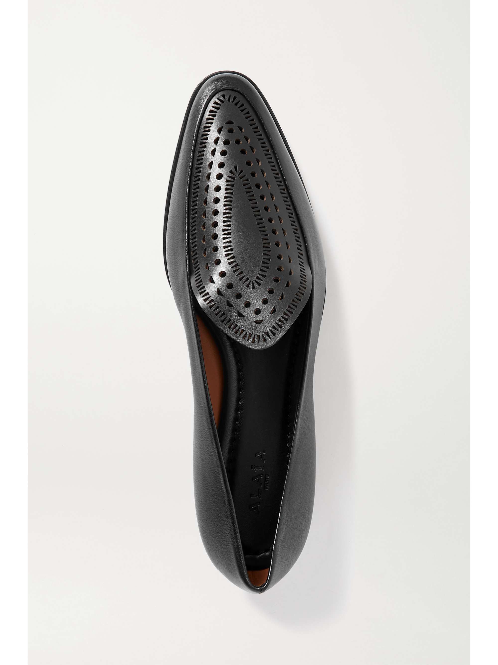 ALAÏA Mocassins en cuir découpé au laser