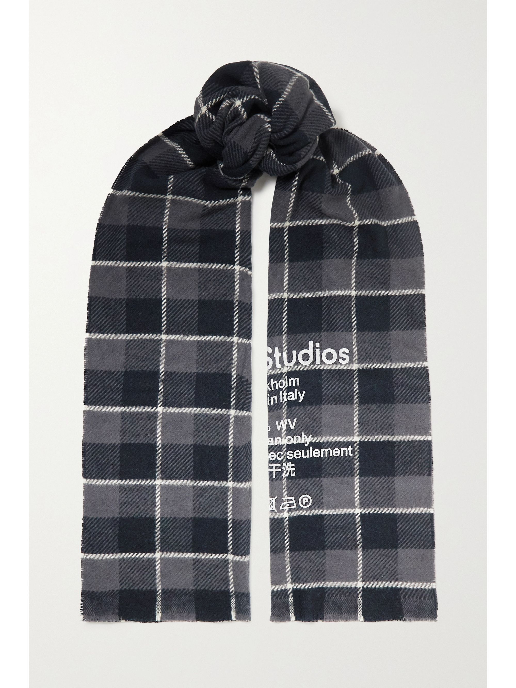 acne studios scarf black