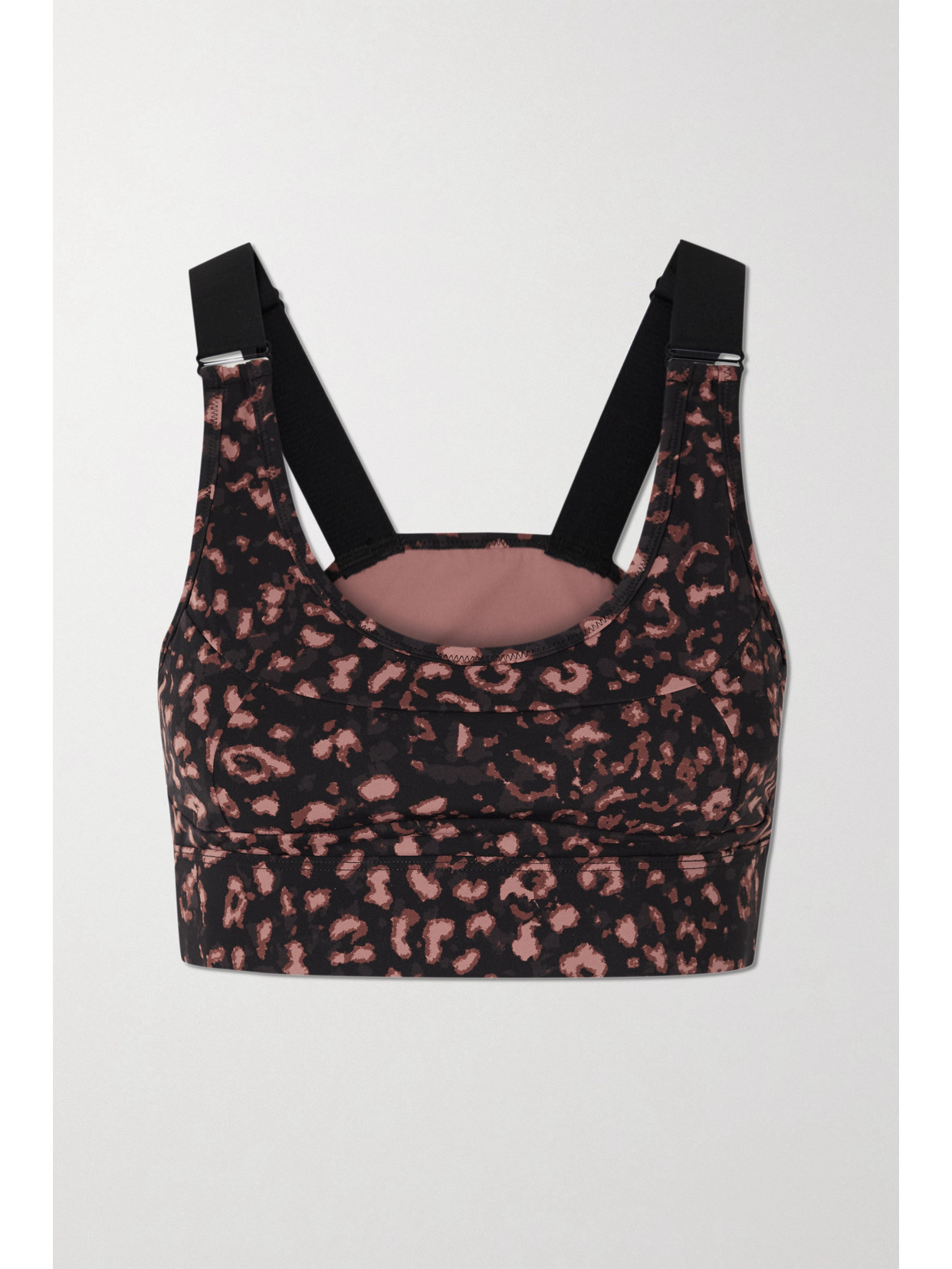 VARLEY EDRIS CUTOUT LEOPARD-PRINT STRETCH SPORTS BRA