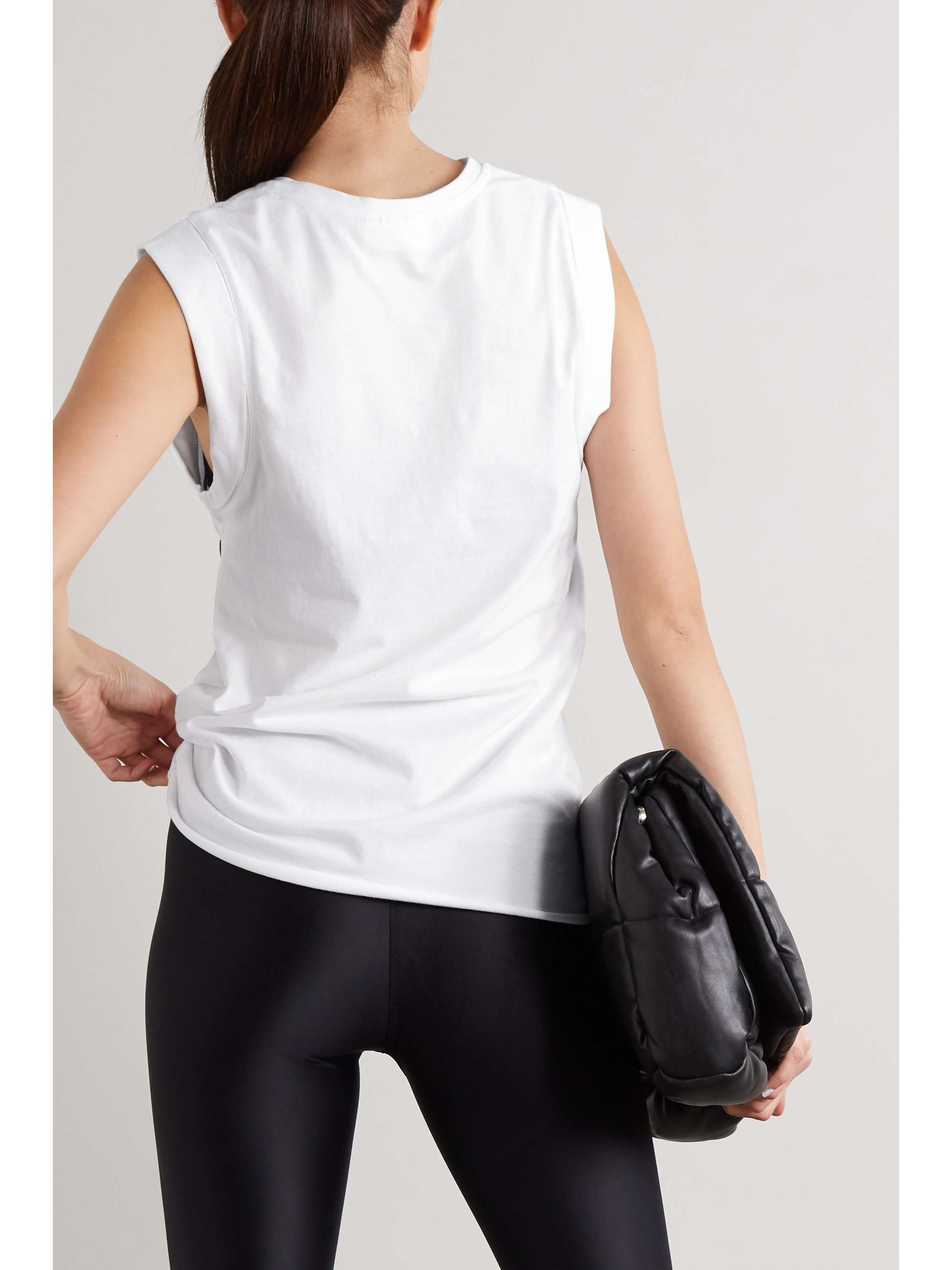 THE UPSIDE Muscle printed organic cotton-jersey tank