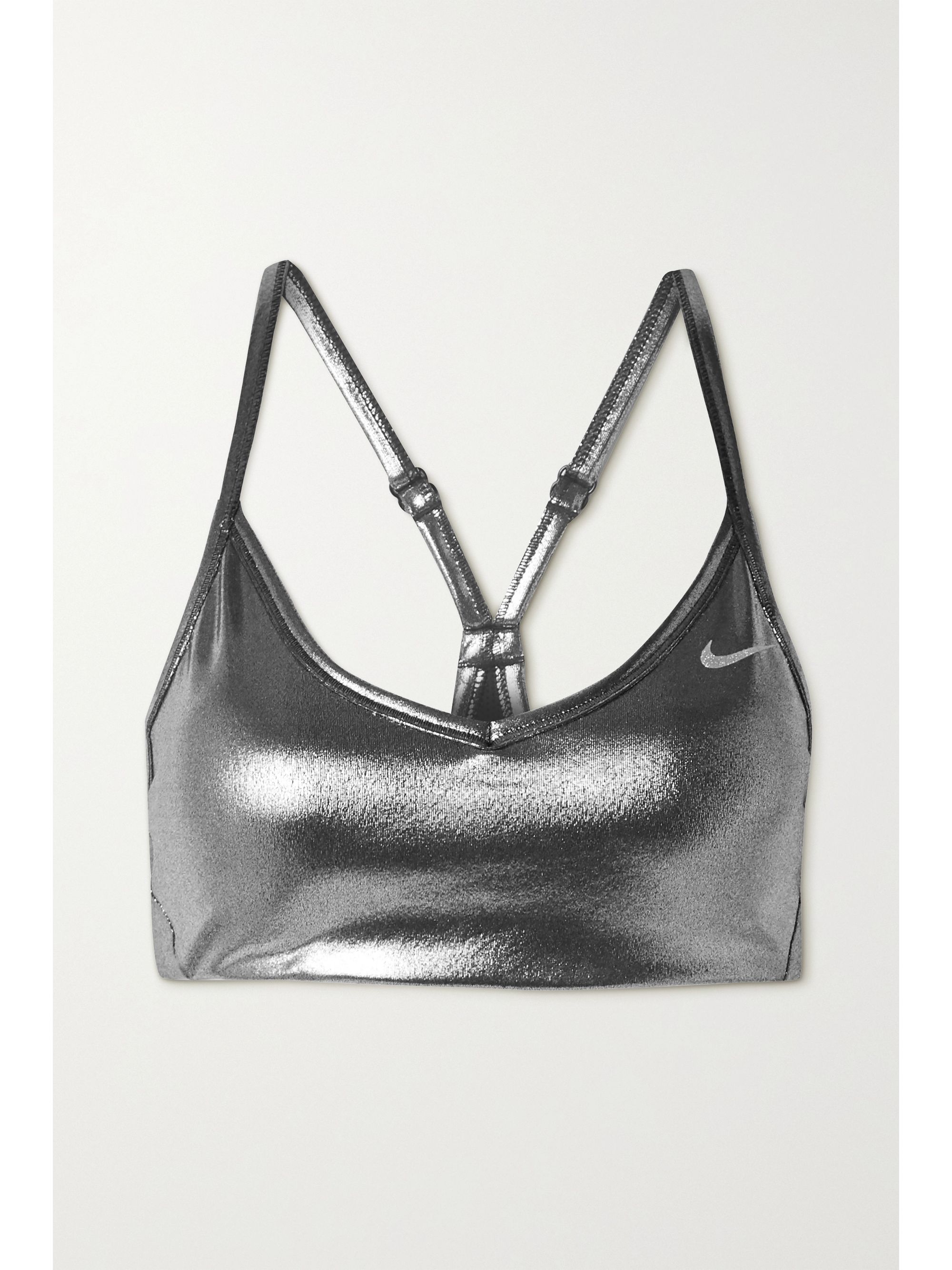 Nike silver sports bra Clearance