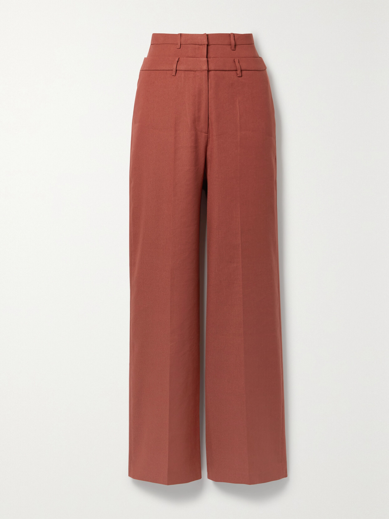REJINA PYO Laila Linen-blend Twill Wide-leg Pants