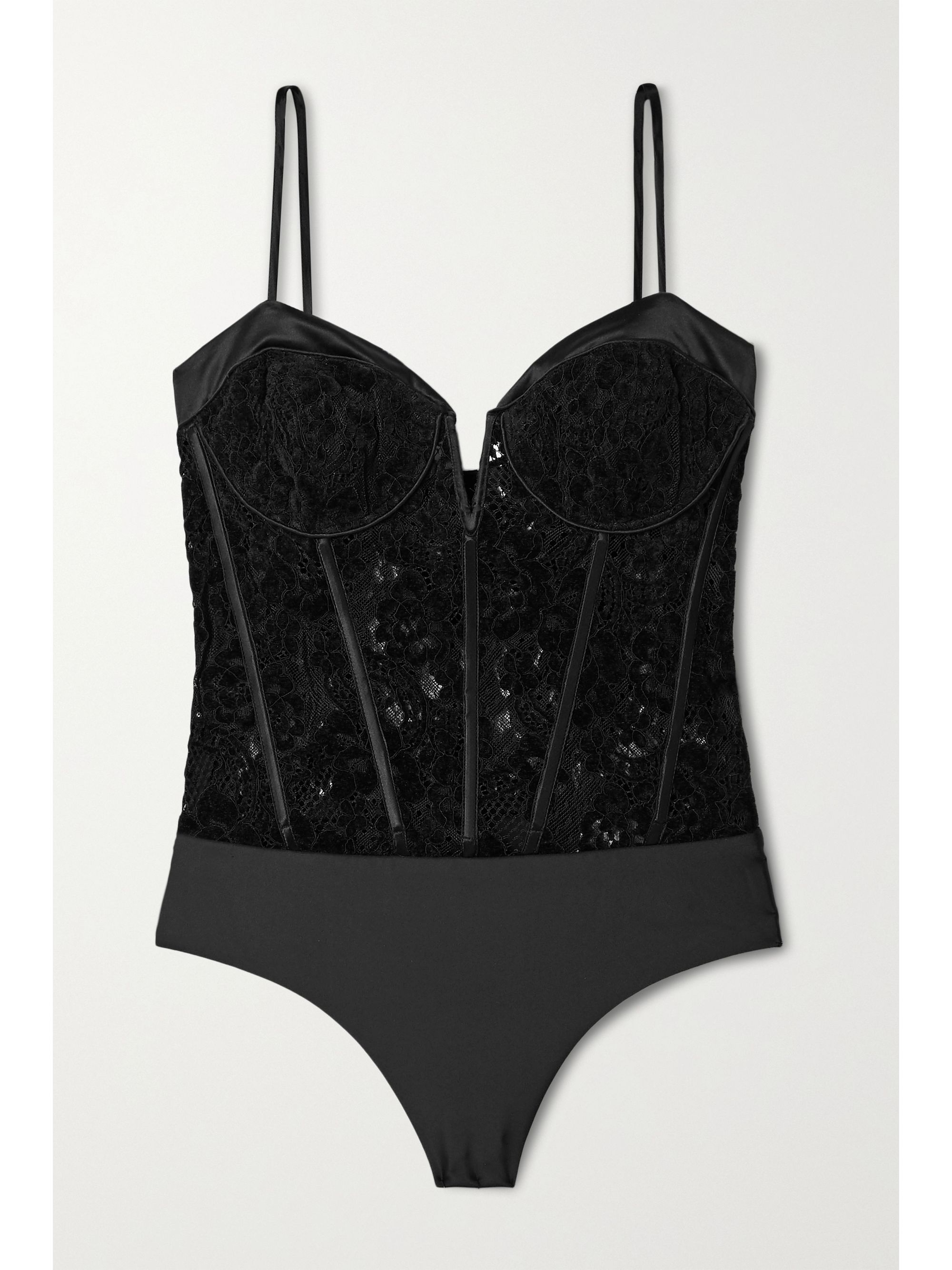 white lace thong bodysuit