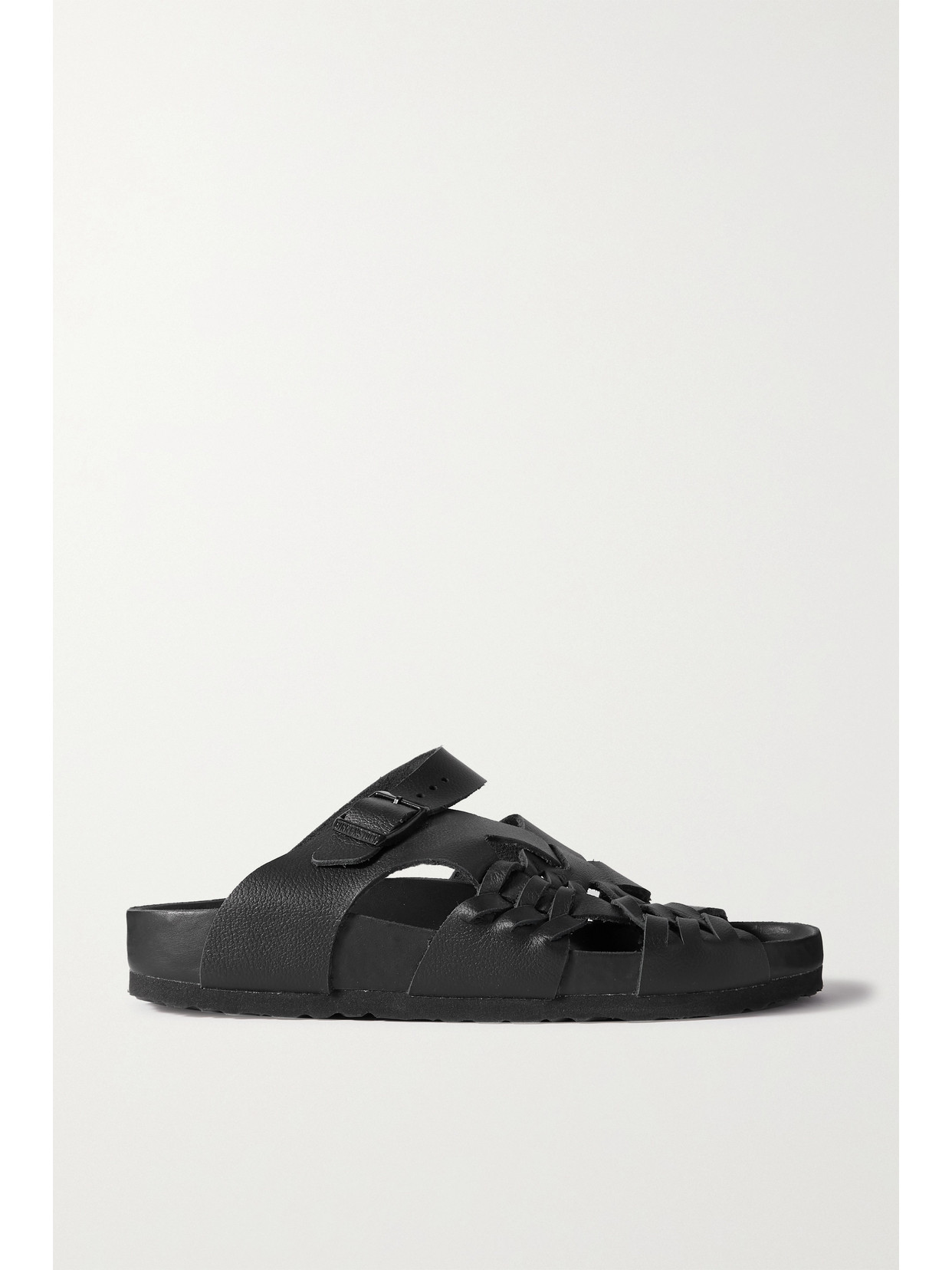 BIRKENSTOCK + CENTRAL SAINT MARTINS TALLAHASSEE WOVEN LEATHER SANDALS