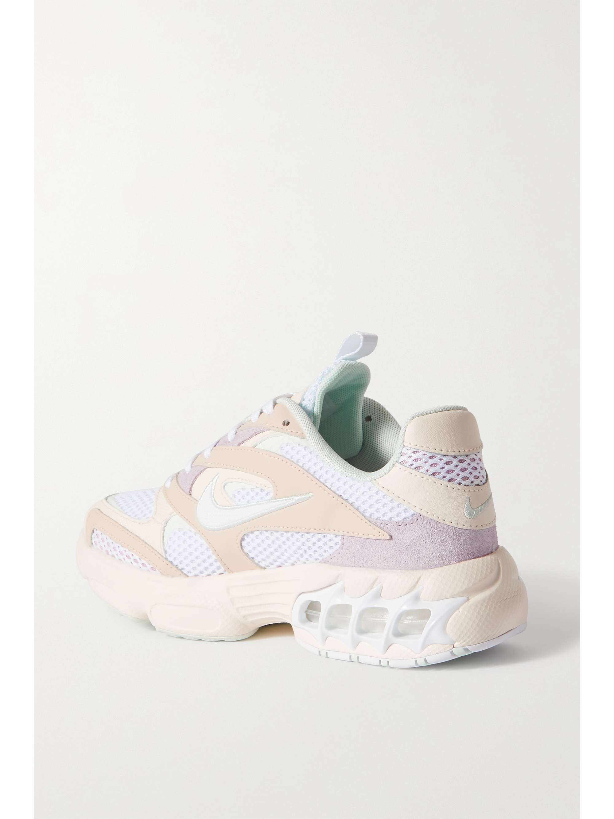 nike zoom air fire mesh and faux leather sneakers