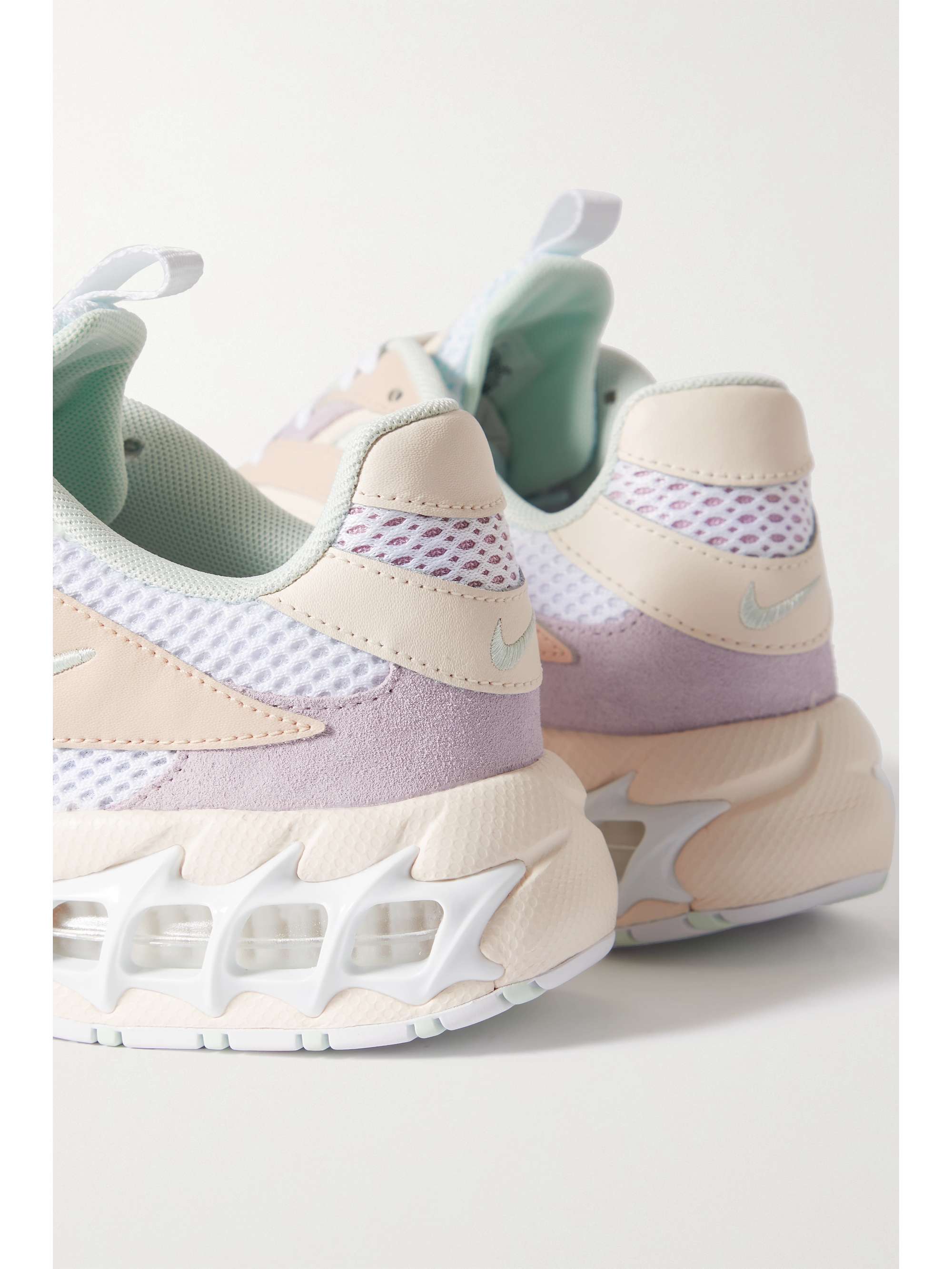 nike zoom air fire mesh and faux leather sneakers