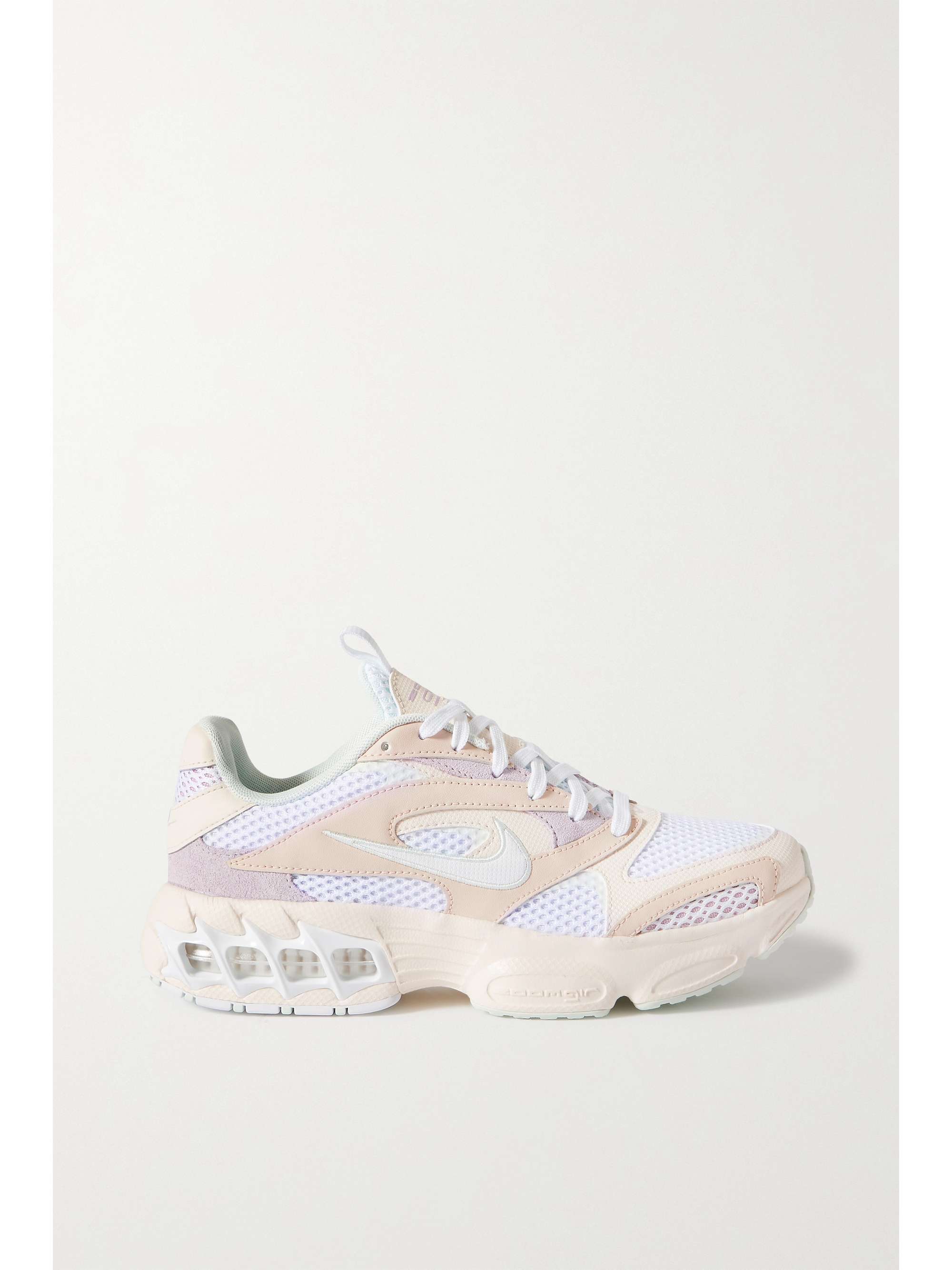 Off-white Zoom Air Fire mesh, faux leather and suede sneakers | NIKE |  NET-A-PORTER