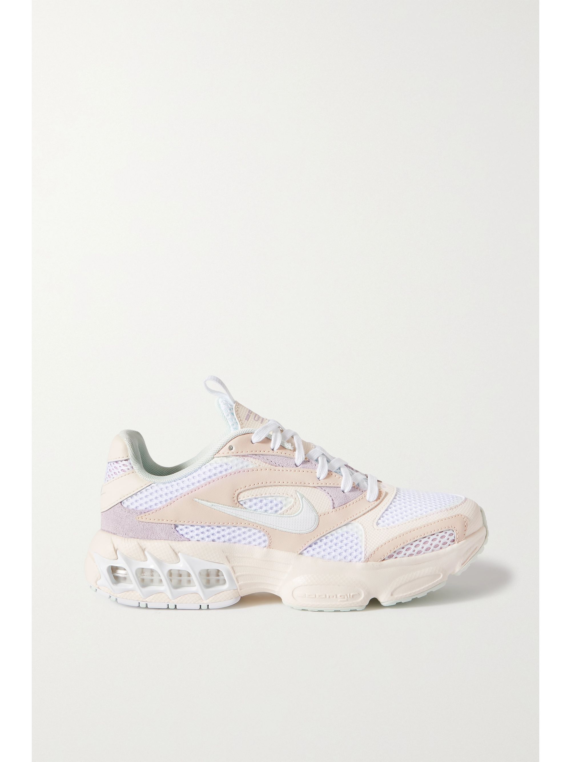 Off-white Zoom Air Fire mesh, faux leather and suede sneakers ... Off-white Zoom Air Fire mesh, faux leather and suede sneakers ...