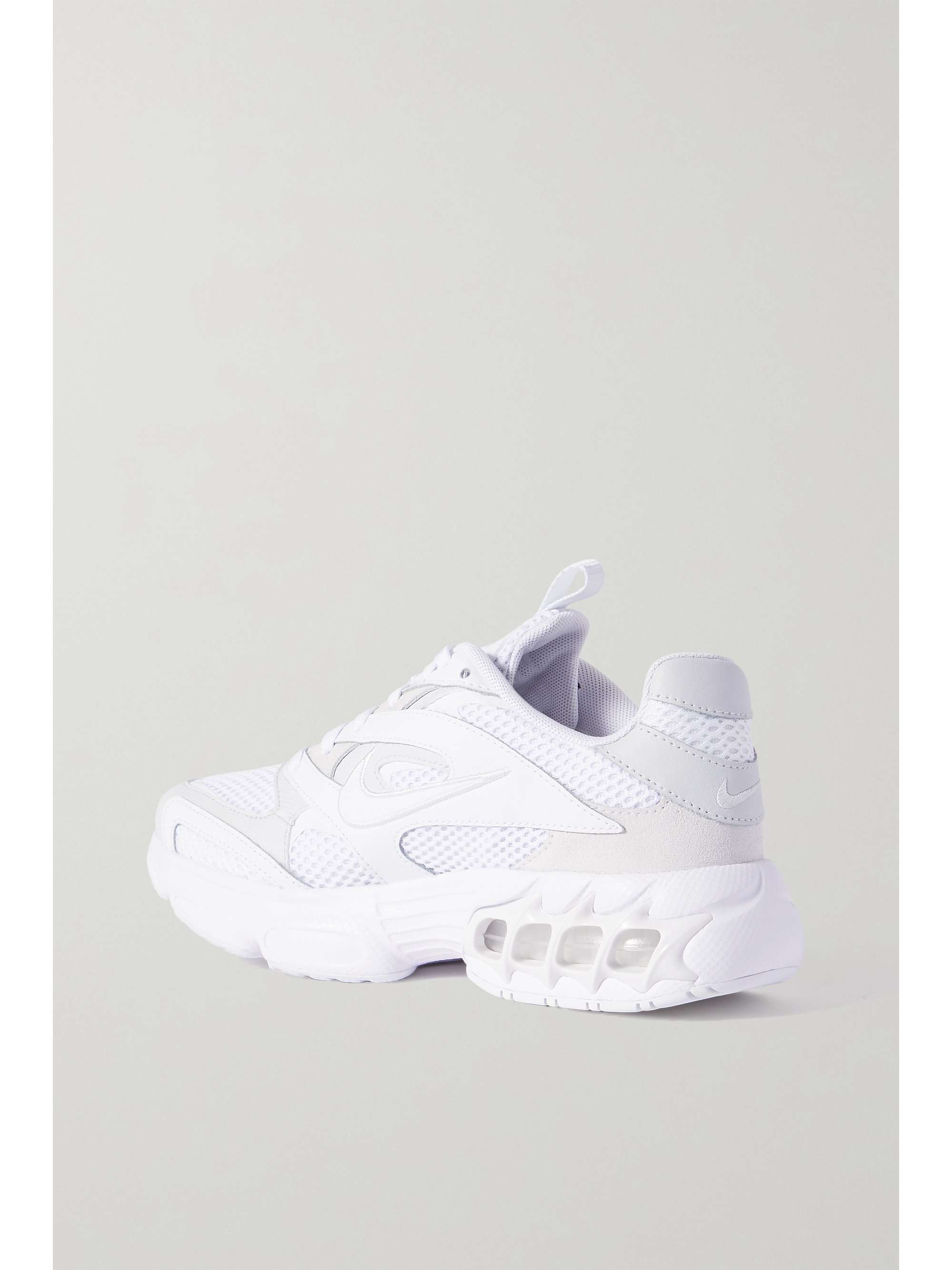 nike zoom air fire mesh and faux leather sneakers