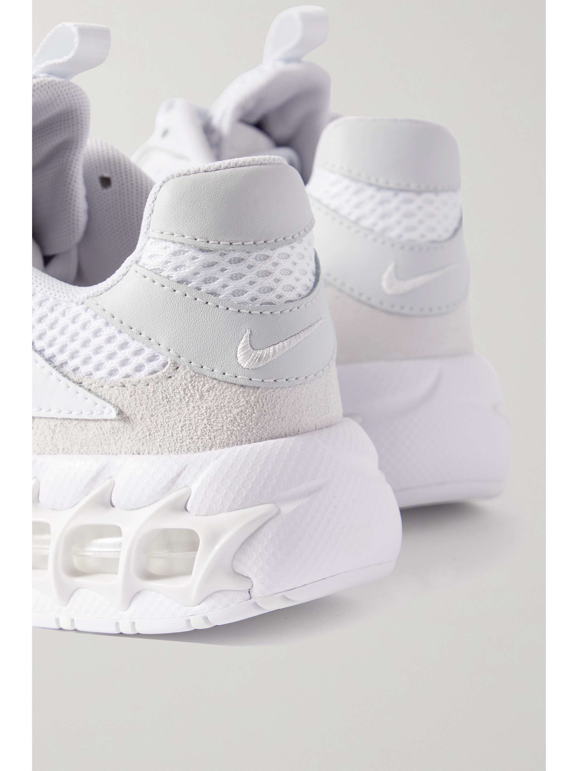 nike zoom air fire mesh and faux leather sneakers